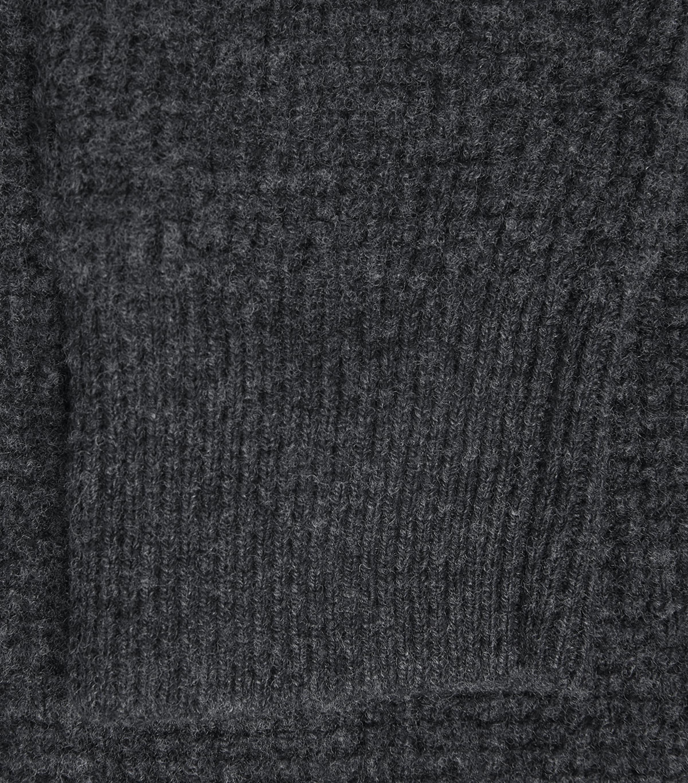 Wool-Cotton Polo Sweater DARK GRANITE HEATHER Image 5