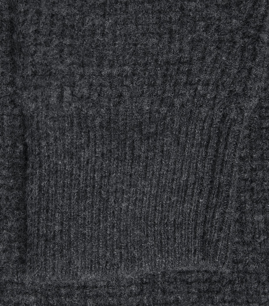 Wool-Cotton Polo Sweater DARK GRANITE HEATHER Image 5