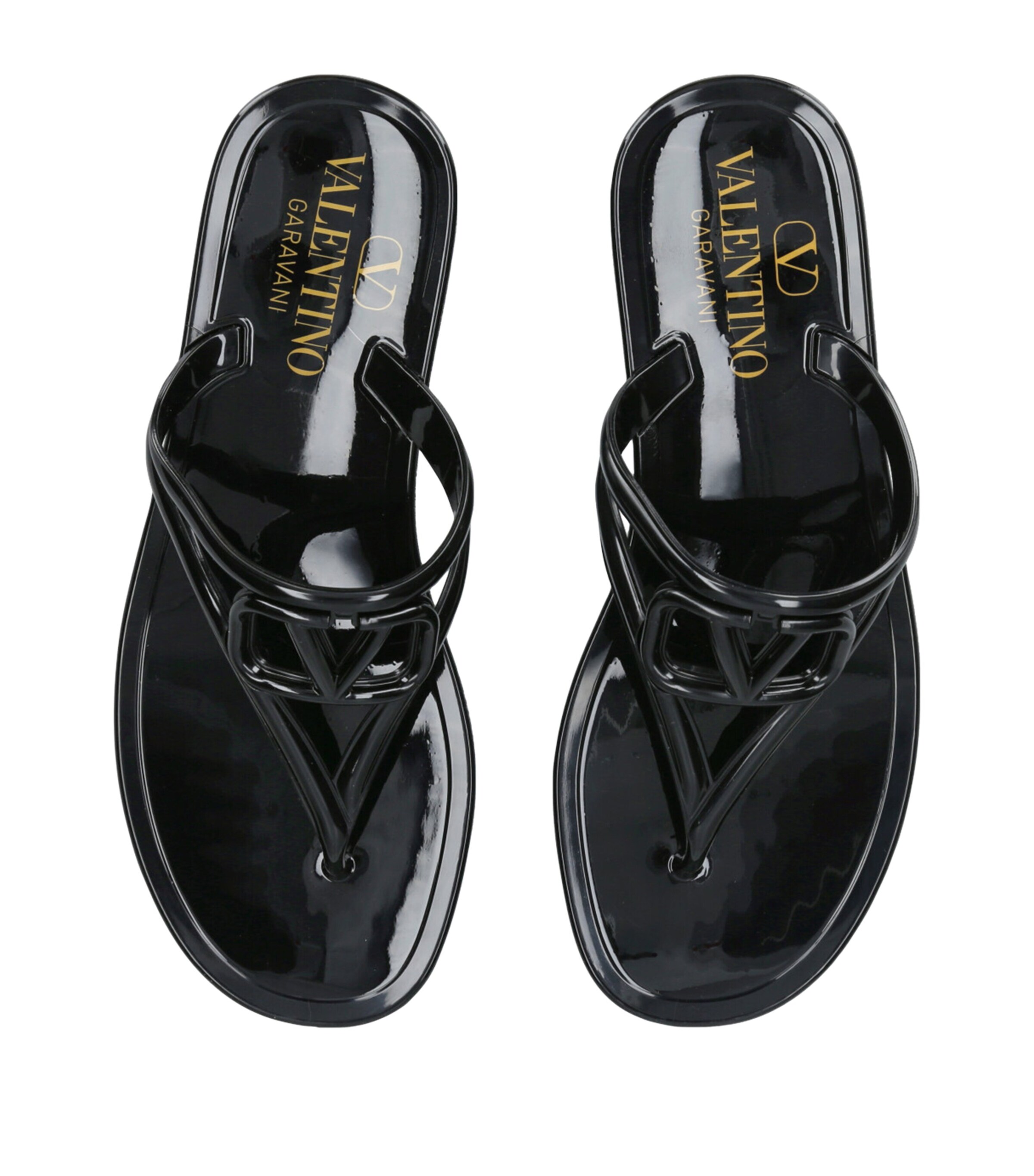 VLOGO Flip Flops BLACK Image 3