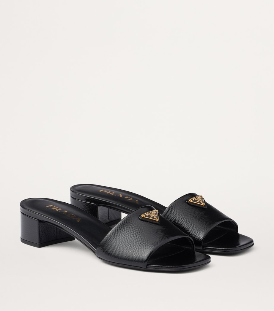 Saffiano Leather Slides 35 F0002 Image 2