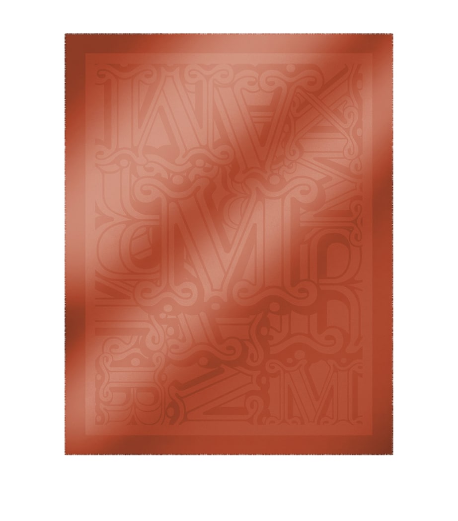 Monogram Square Scarf CORAL Image 1