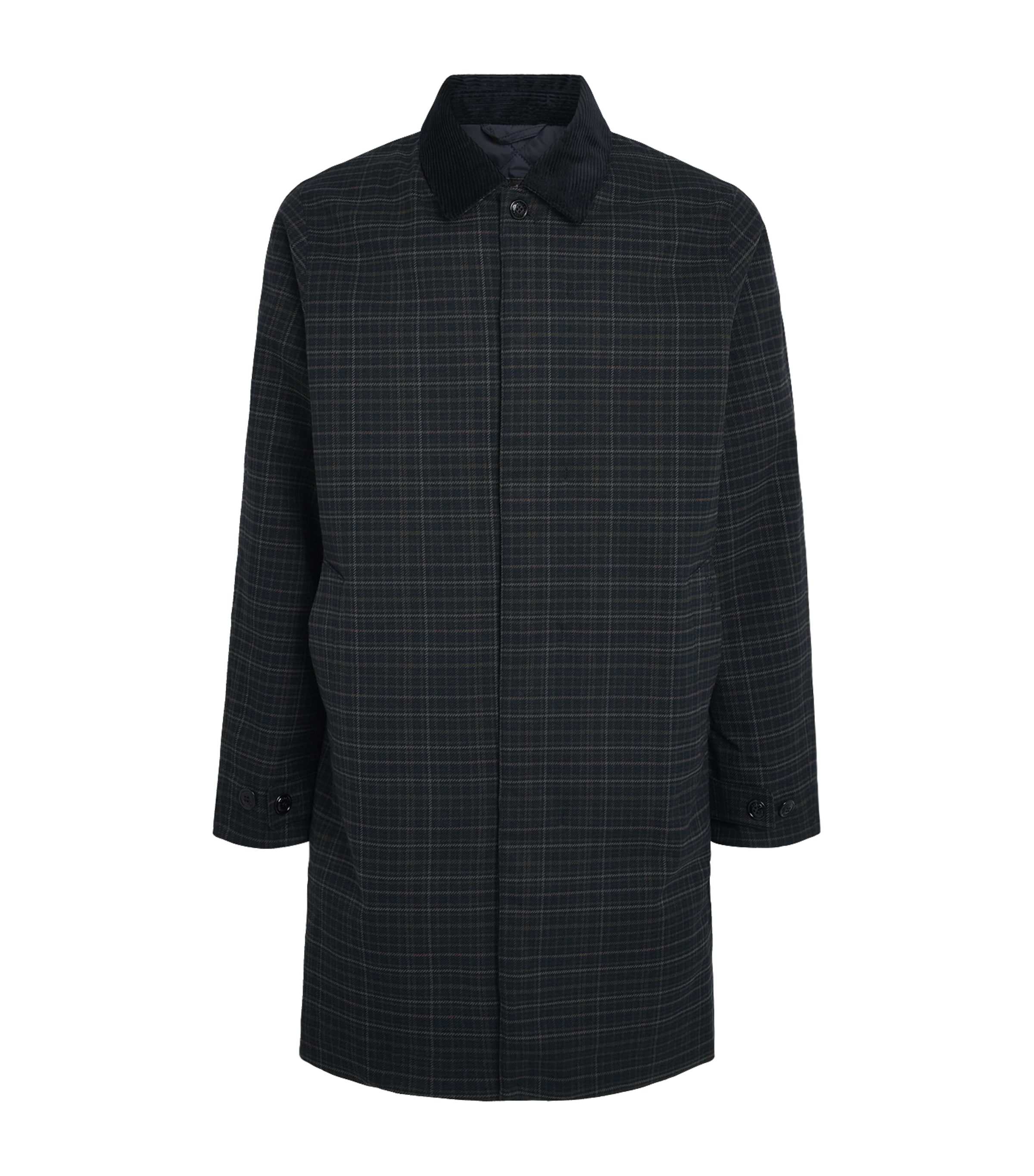 Barbour Mens Winter Lorden Waterproof Coat Shadow Heritage Chck Image 1