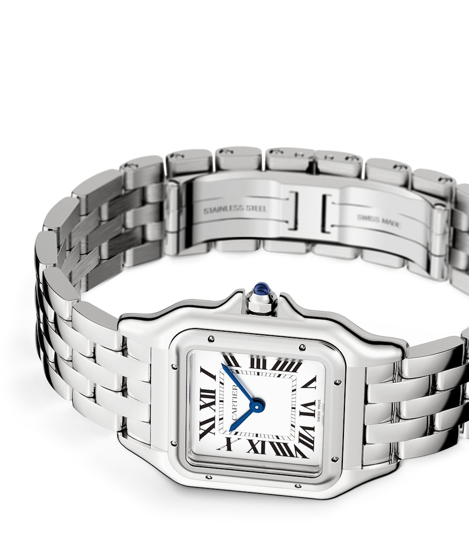 Medium Stainless Steel Panthère de Cartier Watch 27mm GREY Image 3