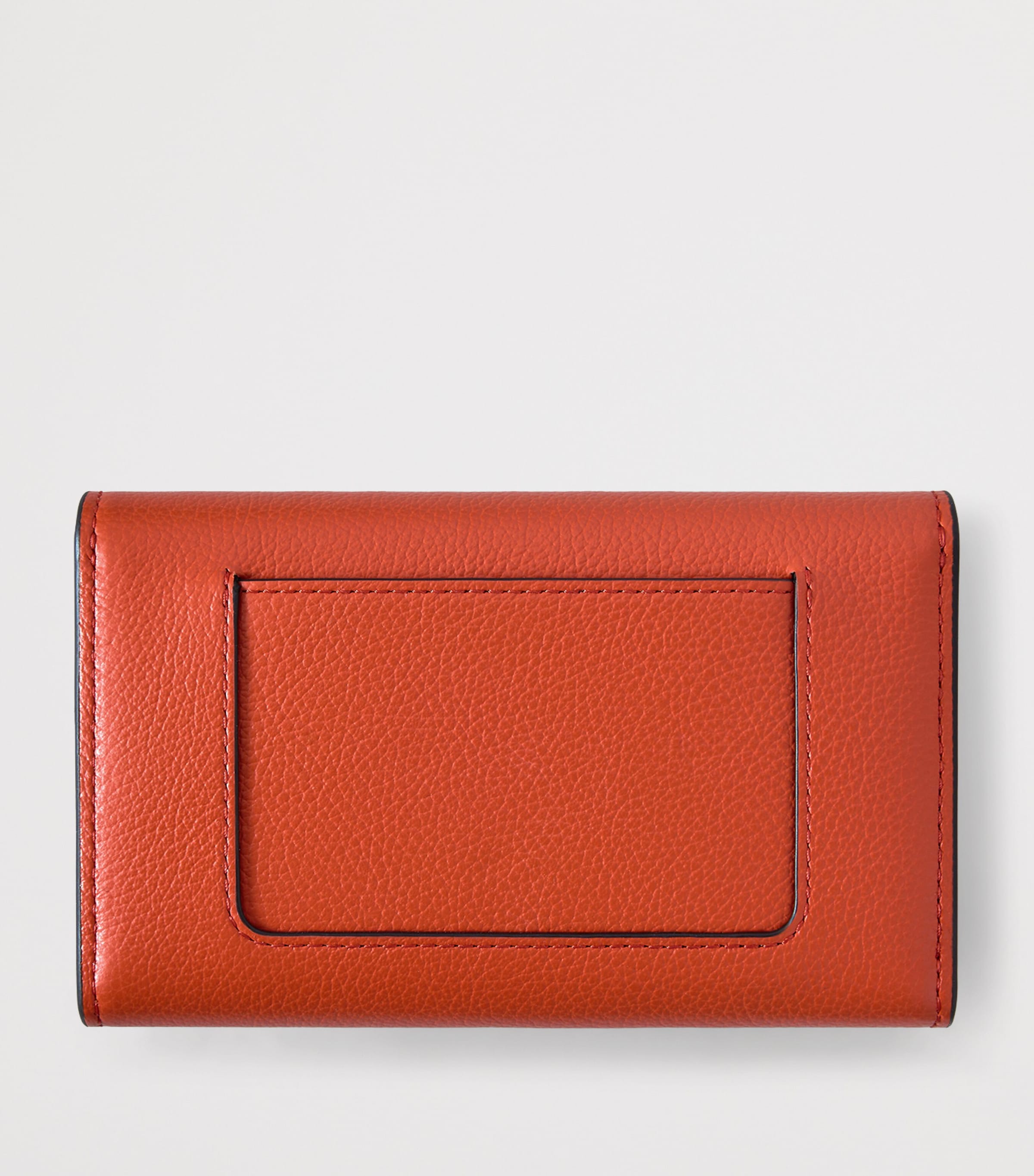 Mulberry Medium Leather Darley Wallet Coral Orange Image 2