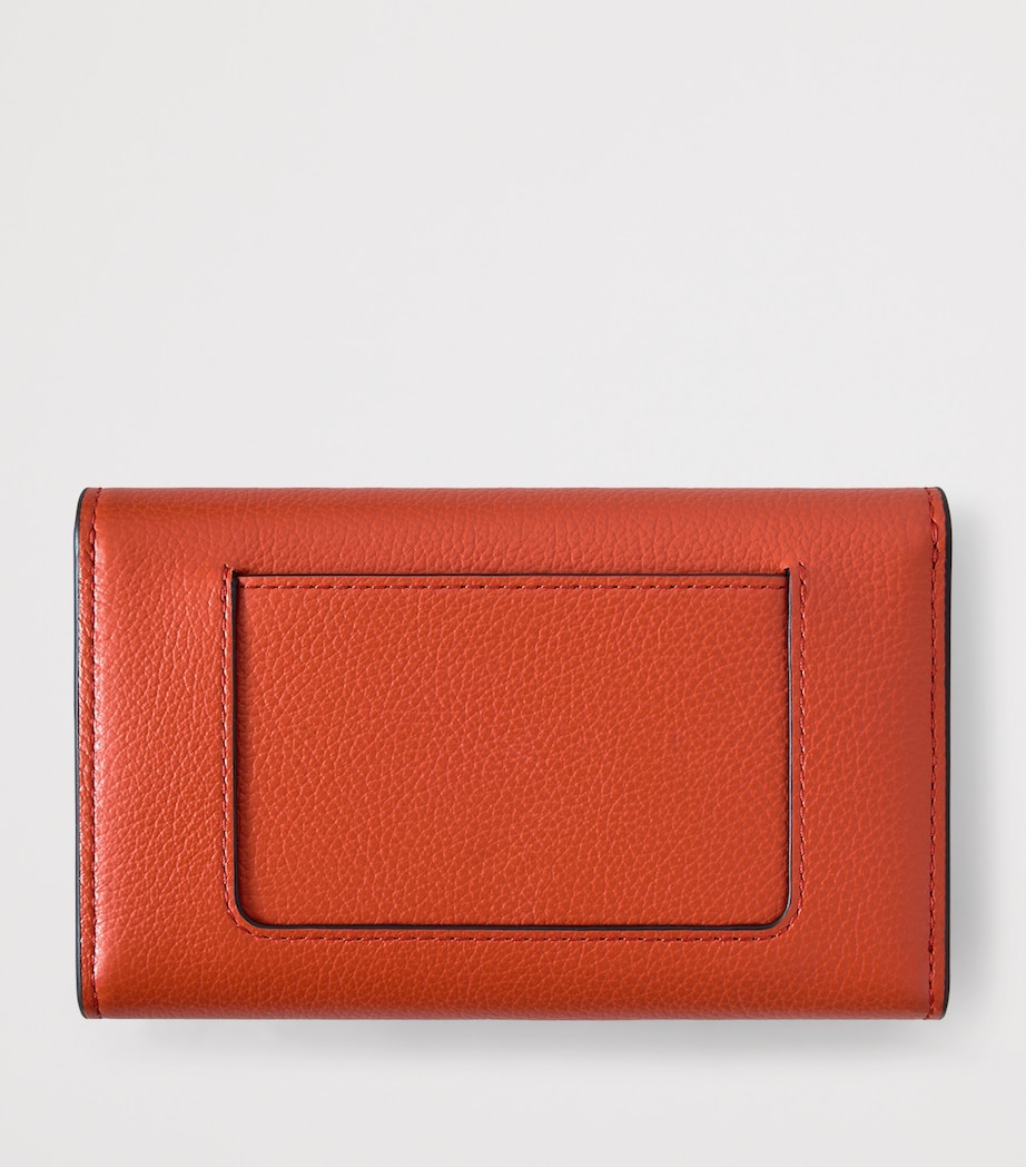 Mulberry Medium Leather Darley Wallet Coral Orange Image 2