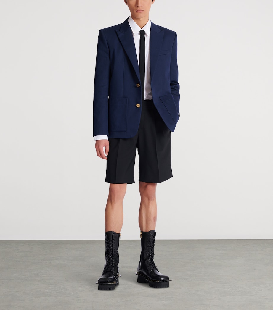 Cotton Twill Blazer 6UB MARINE Image 3