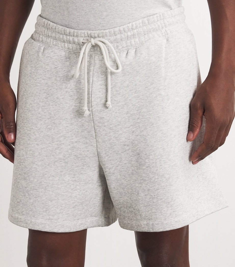 Fleece Relaxed Lounge Shorts LIGHT HEATHER GREY Image 6