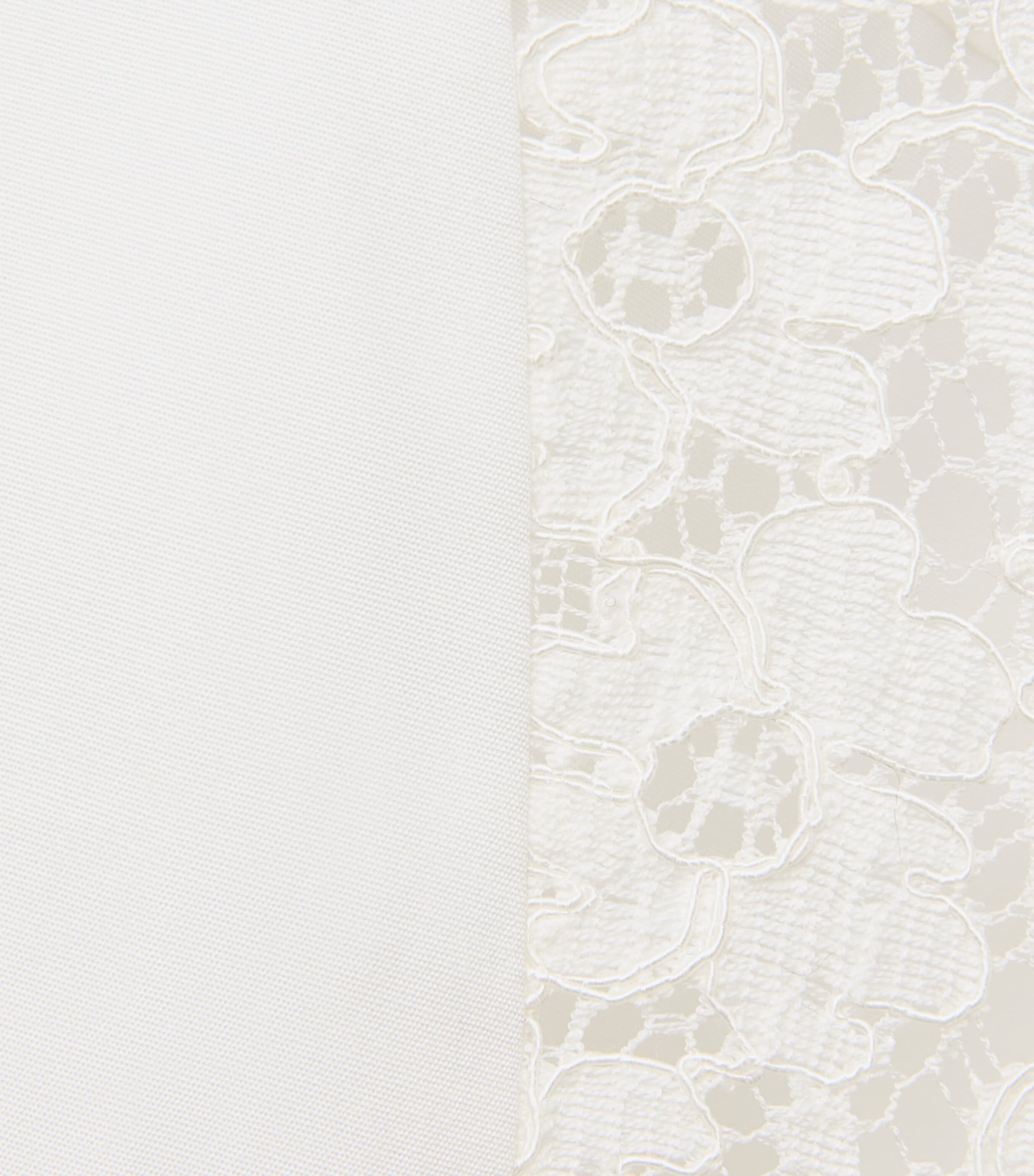 Stella McCartney Womens Organic Cotton Lace-Panel Midi Shirt Dress Pure White Image 7