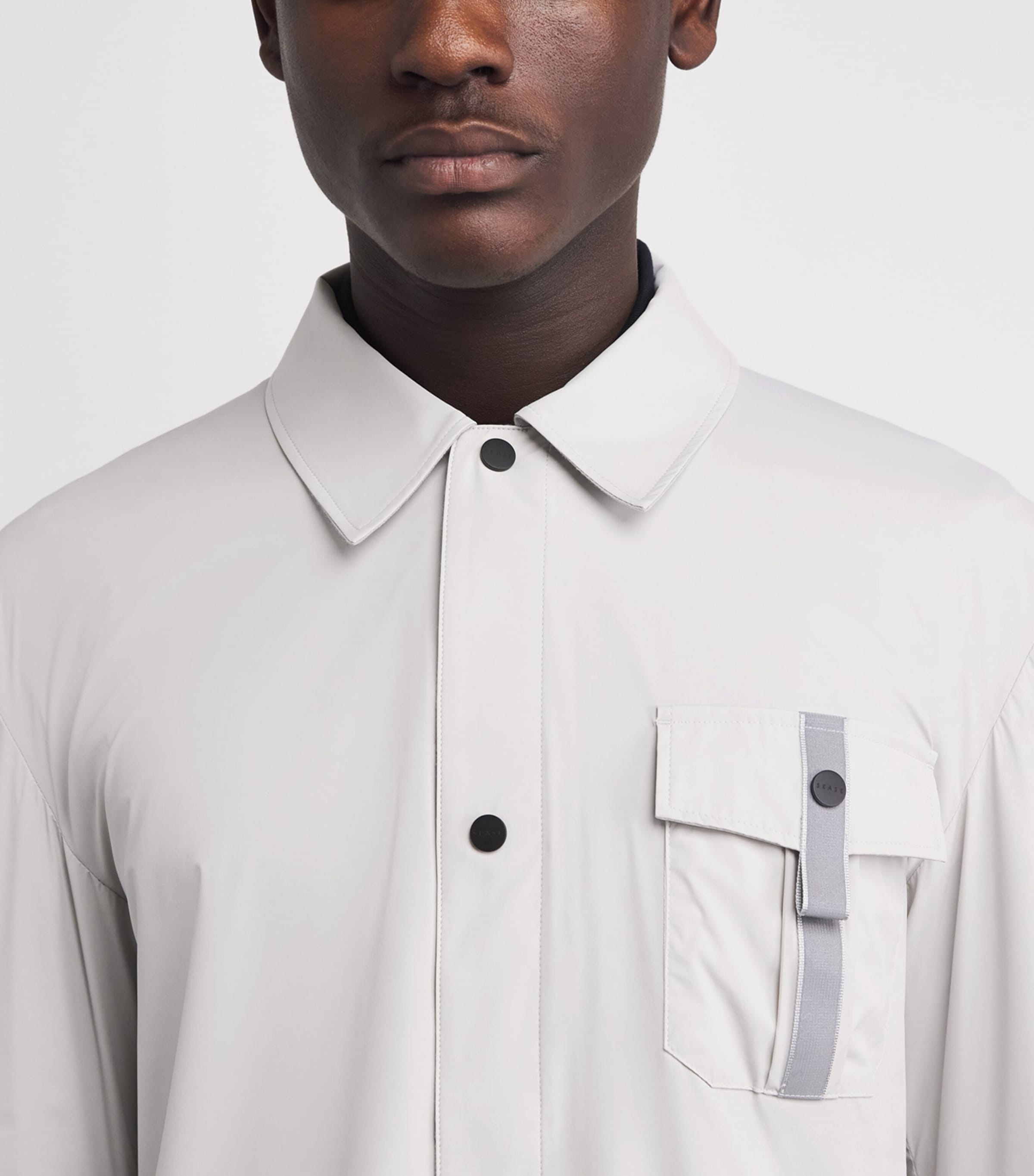 Sease Mens Jib Set Overshirt Chalk Image 3