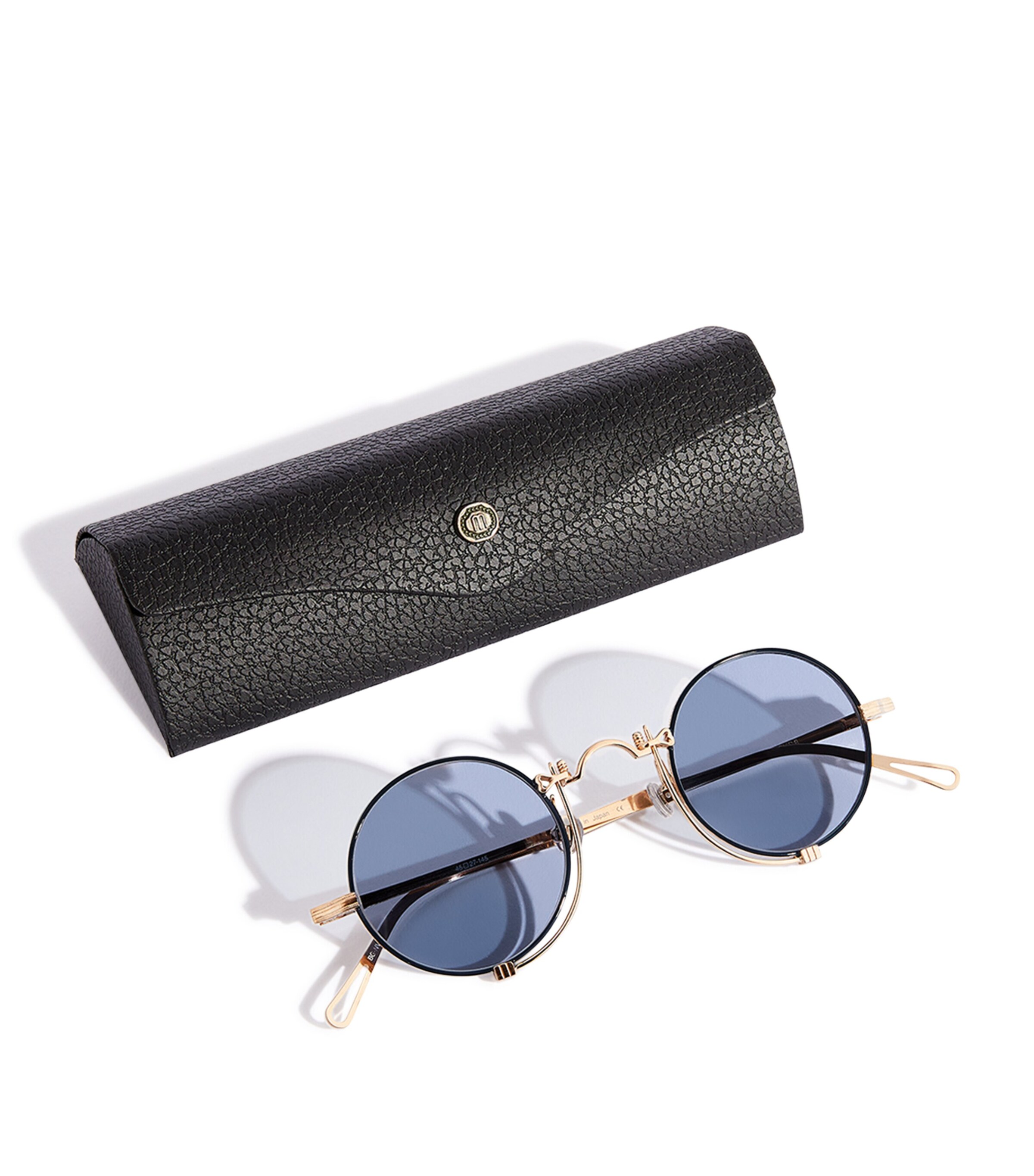 Matsuda 10601H Sunglasses Brushed Gold Navy Image 3