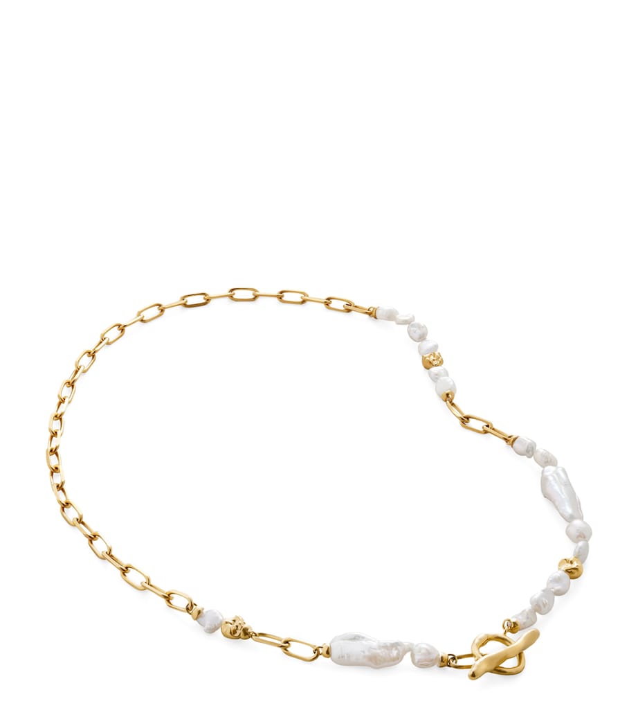 Monica Vinader x Amy Powney Gold Vermeil and Pearl Necklace Gold Vermeil Image 1