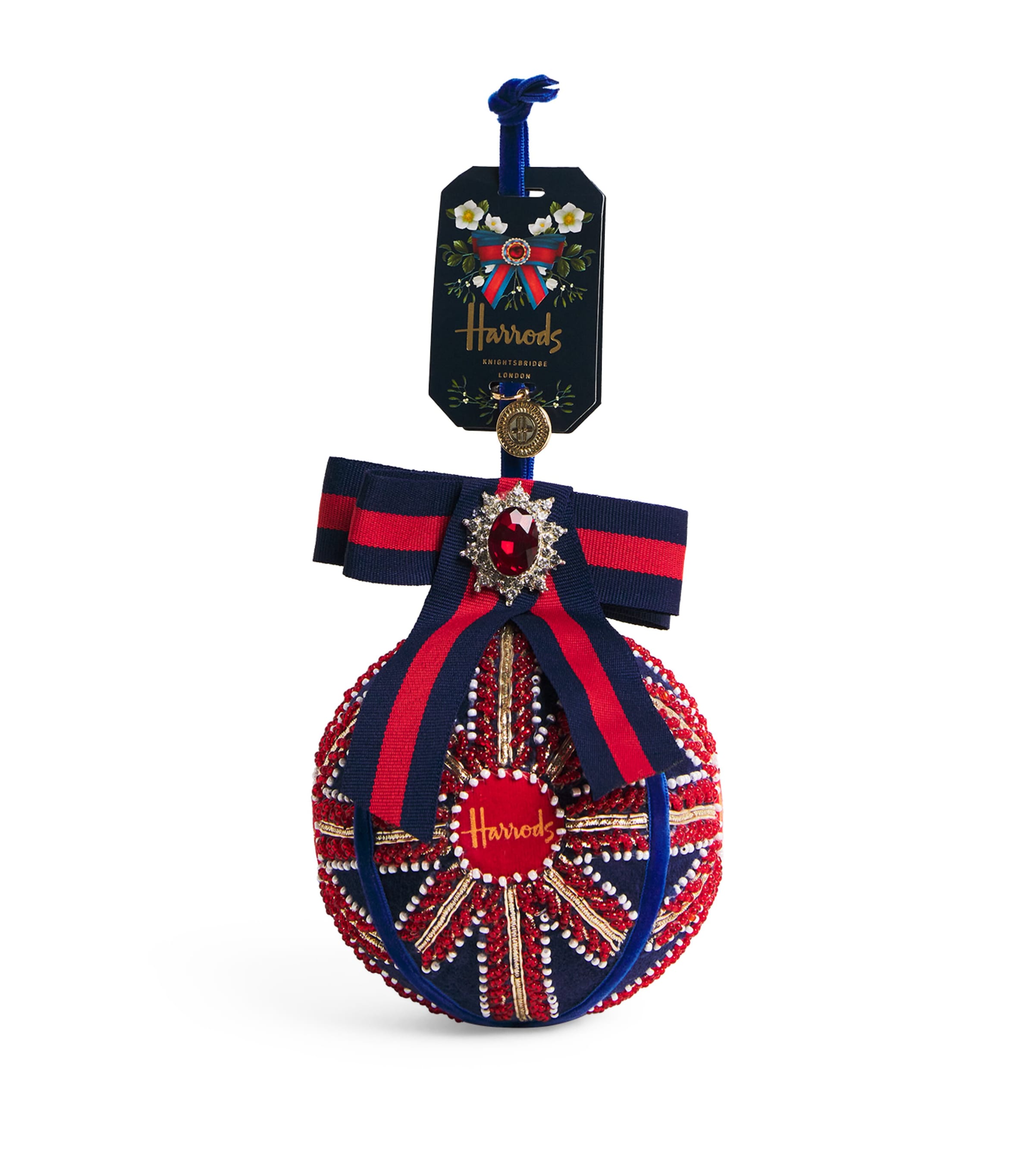 Harrods Embellished Union Jack Bauble In Multi