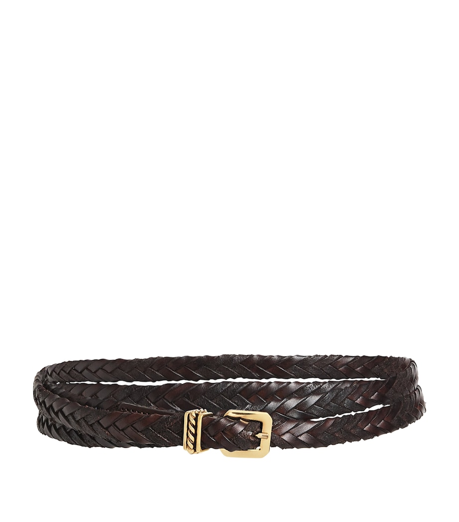 Calfskin Braided Belt M0696 Image 1