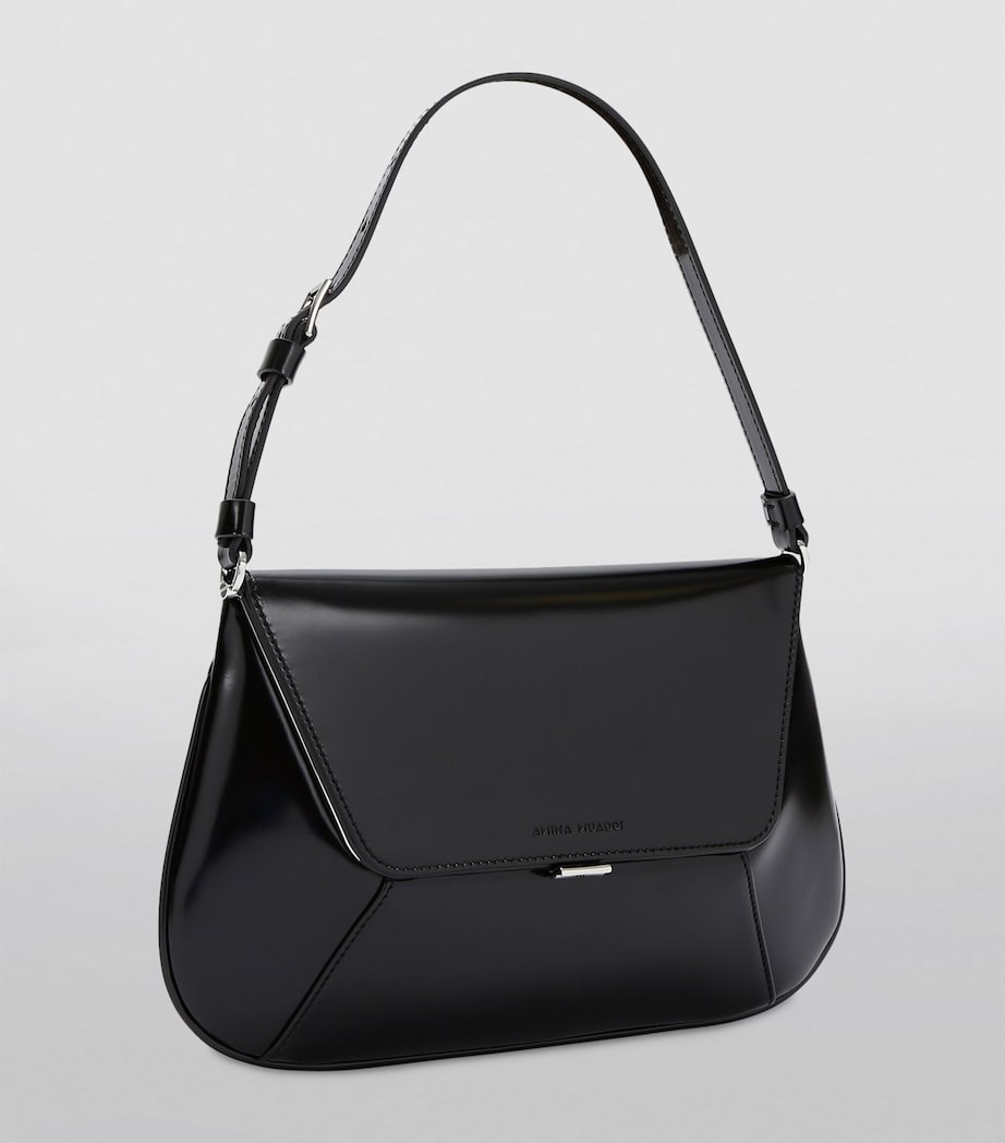 Amina Muaddi Ami Shoulder Bag Black Image 3