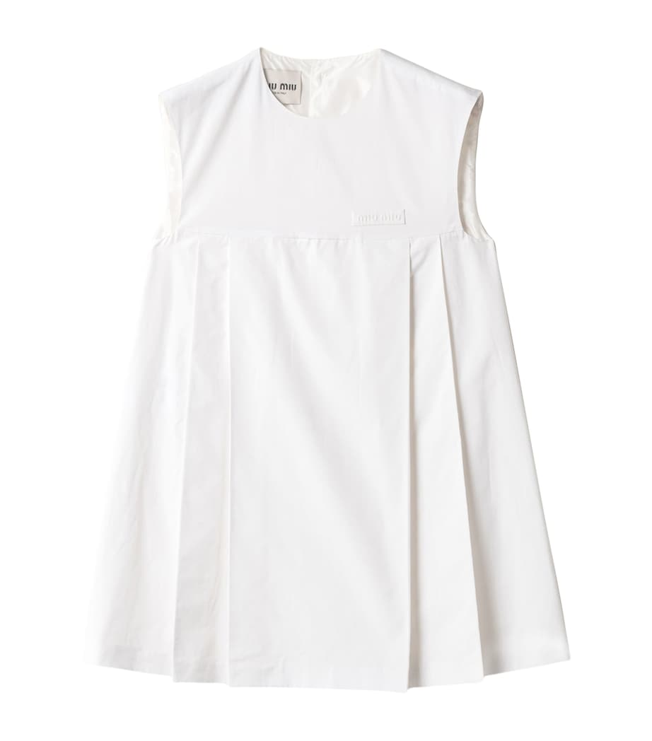 Miu Miu Womens Poplin Mini Dress Image 1
