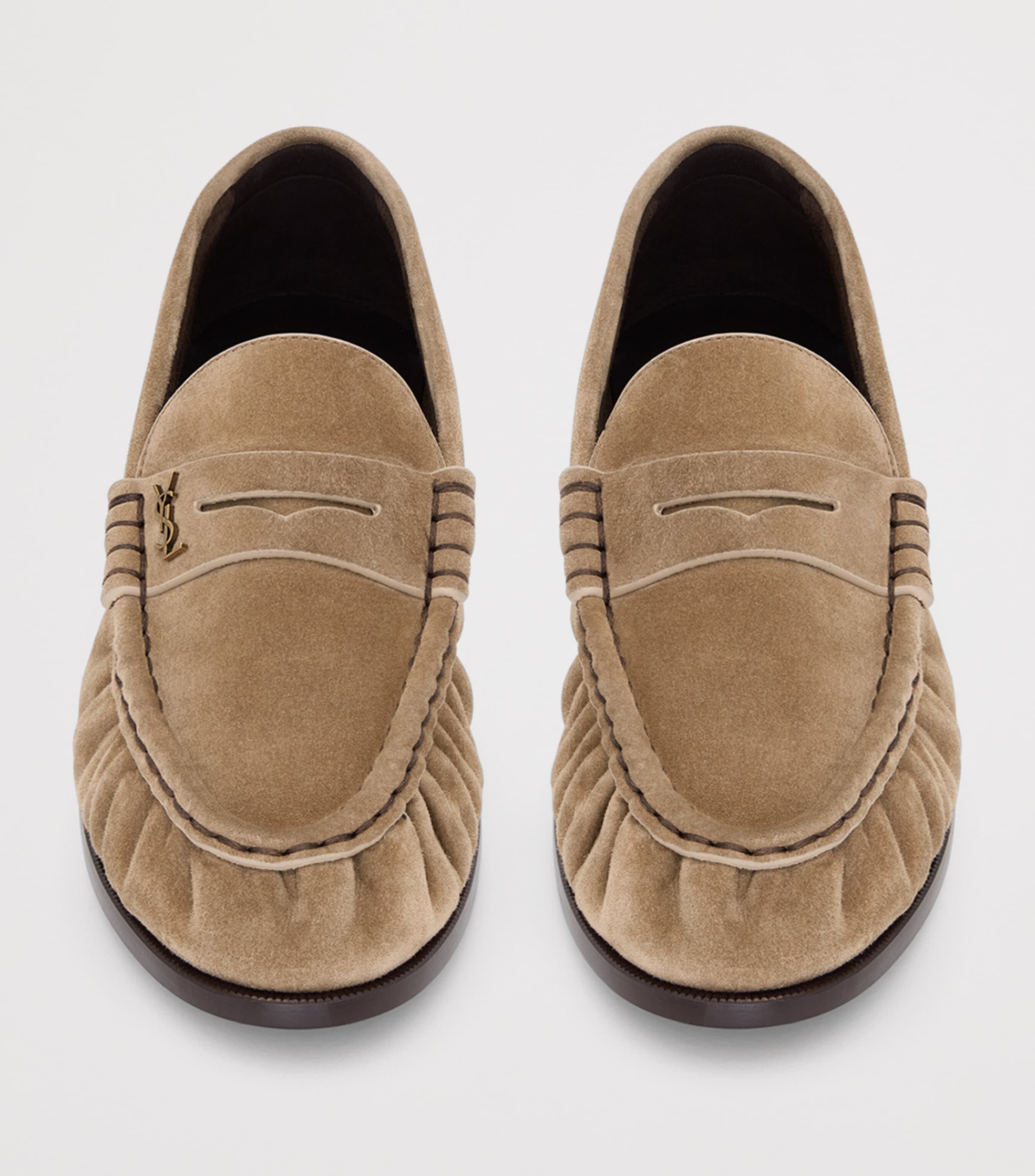 Saint Laurent Womens Leather Le Loafers Image 3