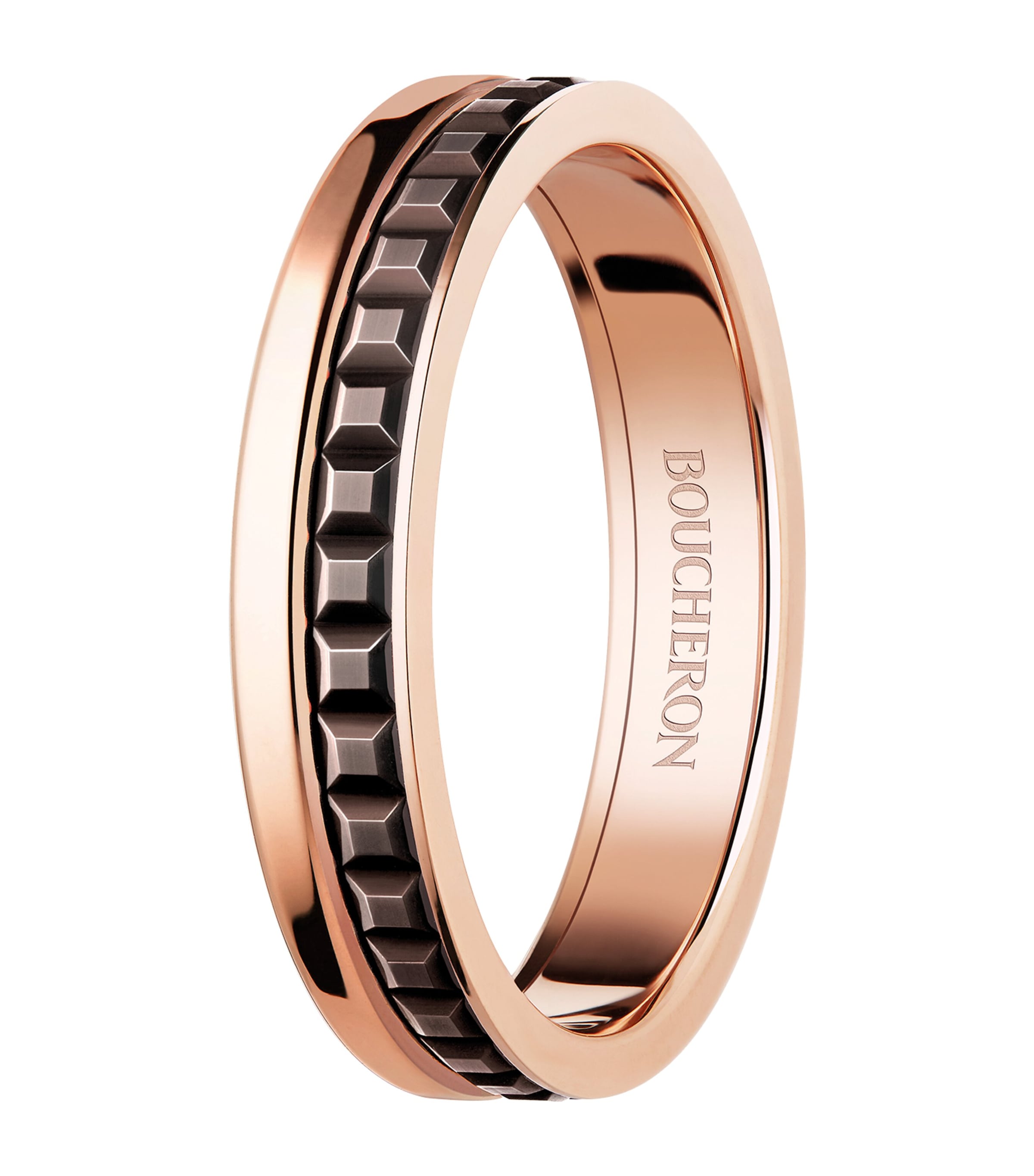 Rose Gold Quatre Classique Wedding Band Image 2