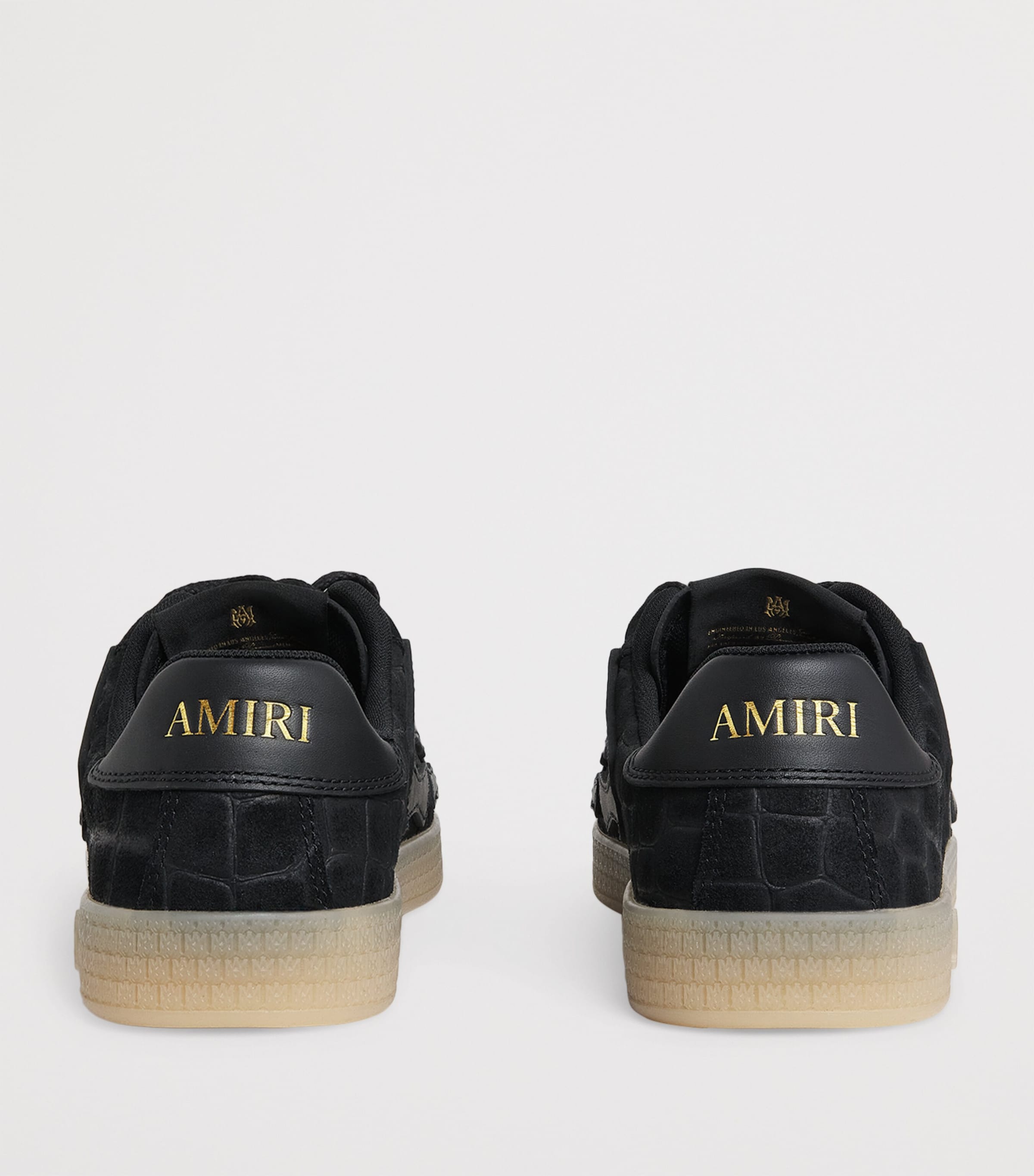 Suede Pacific Bones Low-Top Sneakers BLACK Image 4