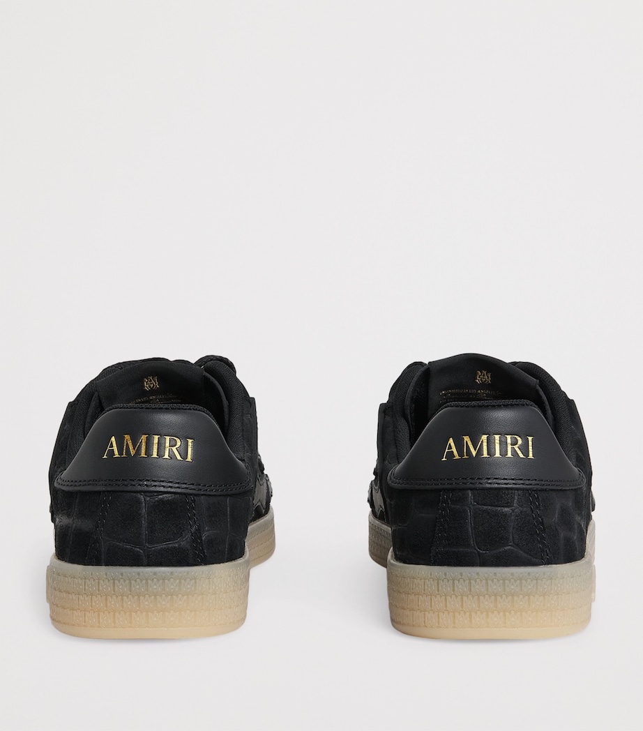 Suede Pacific Bones Low-Top Sneakers BLACK Image 4