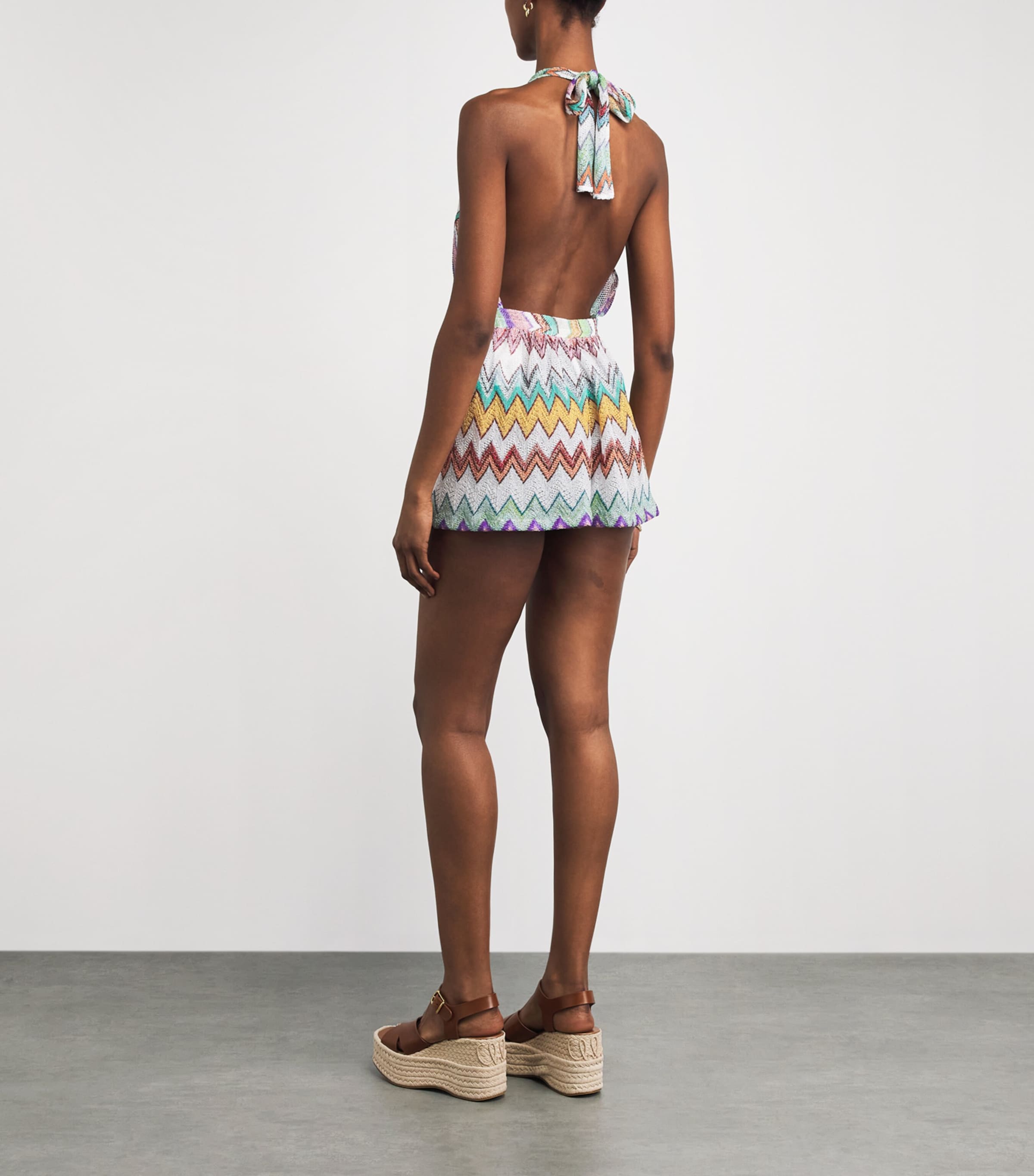 Missoni Womens Zigzag Elasticated Shorts Image 4
