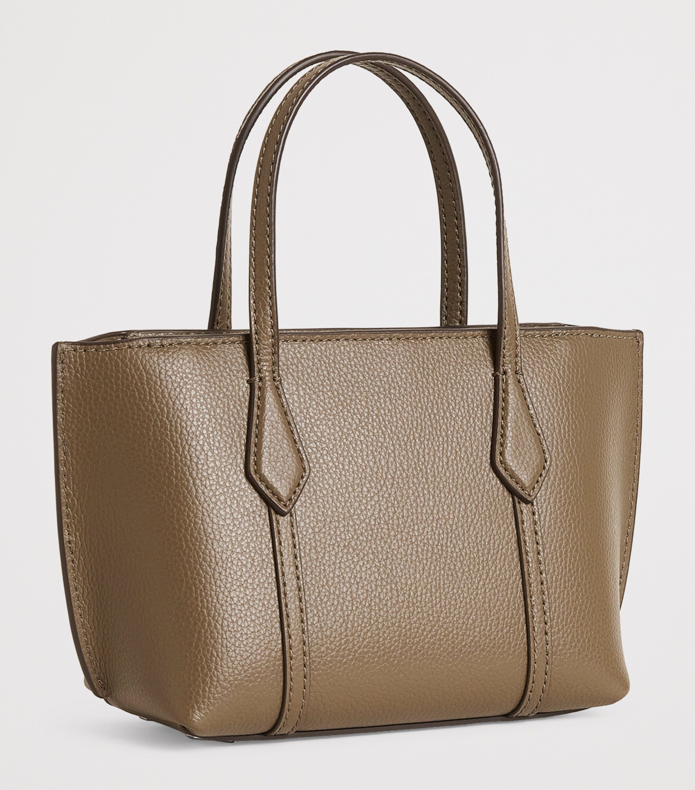 Tory Burch Grey Mini Leather Perry Tote Bag | Harrods US