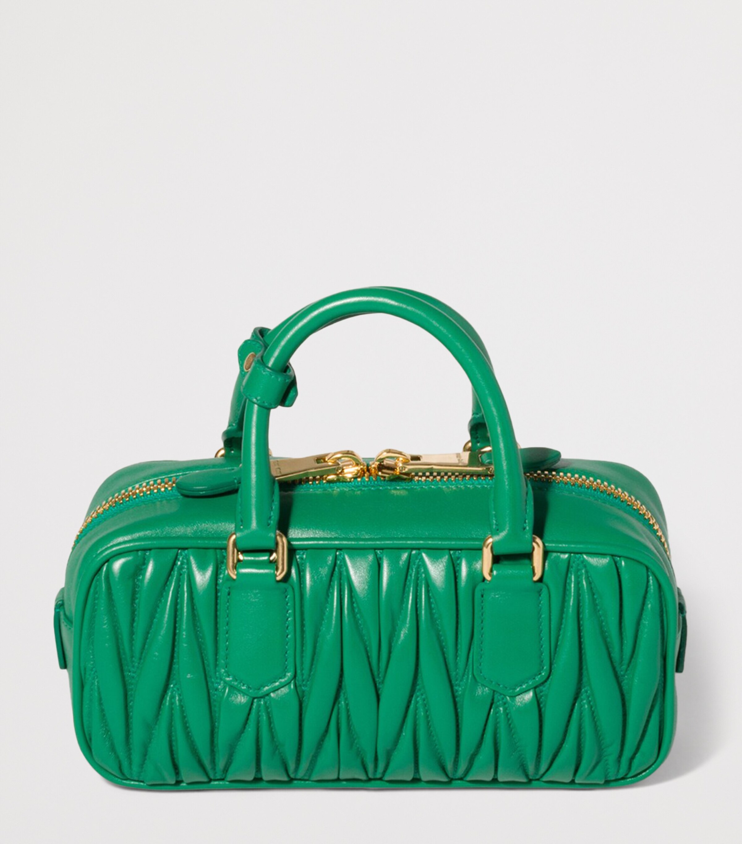 Miu Miu ARCADIE MATELASS NAPPA LEATHER. Green Image 3