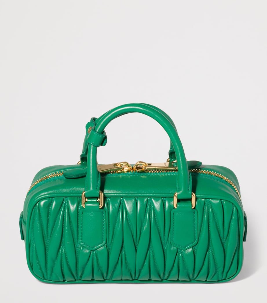 Miu Miu ARCADIE MATELASS NAPPA LEATHER. Green Image 3
