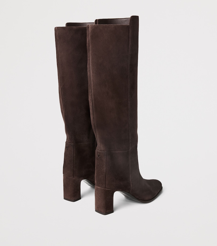 Jimmy Choo Womens Caly 65 Suede Knee-High Boots Chocolate Image 3