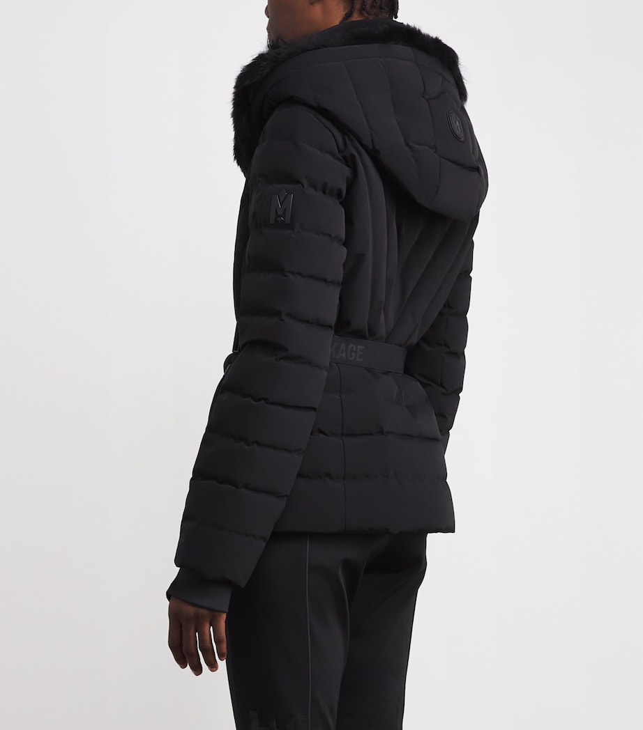 Down Fox Fur-Trim Elita-ZR Ski Jacket BLACK Image 4