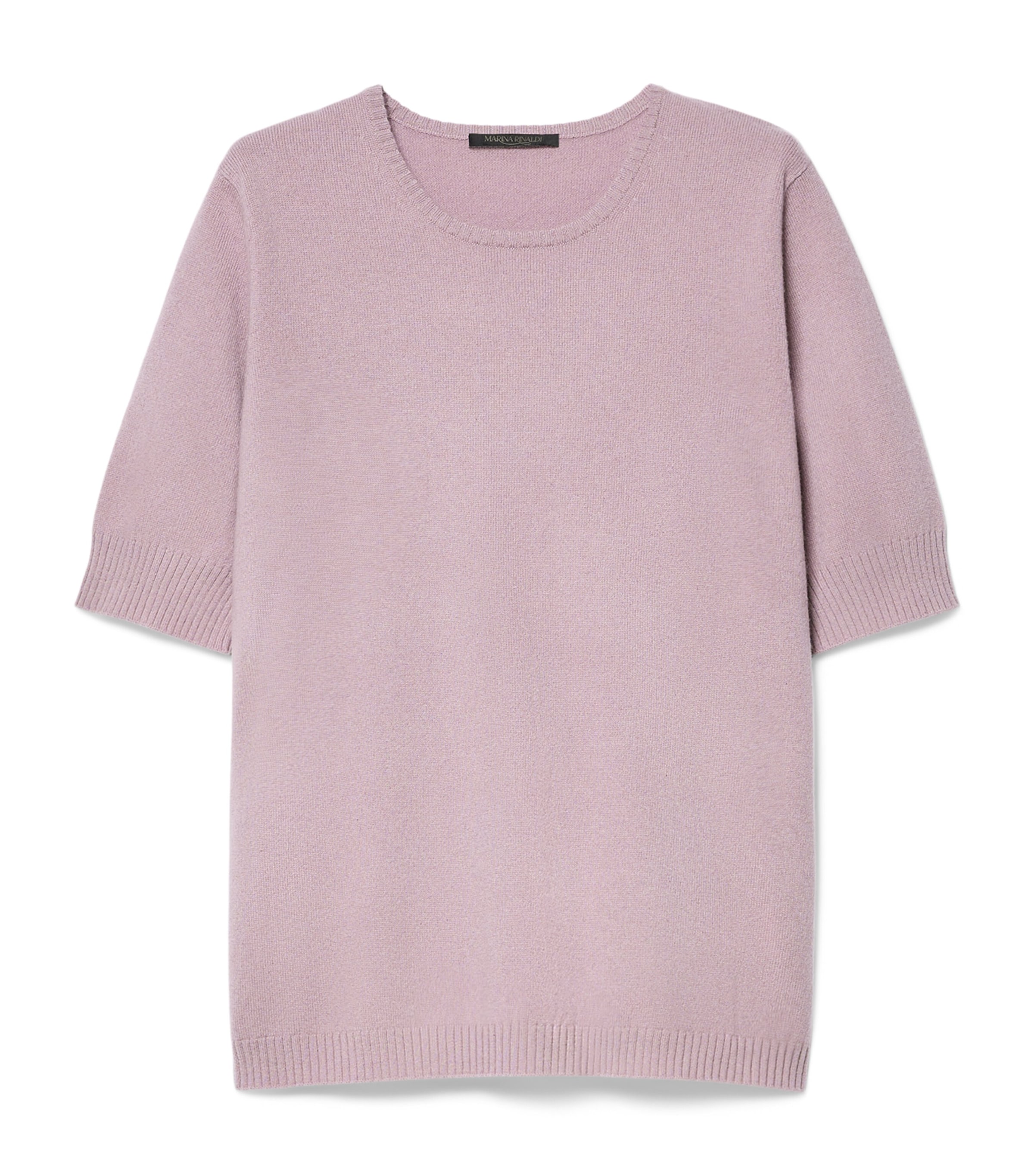 Marina Rinaldi Womens Cashmere Short-Sleeve Sweater Lilac Image 1