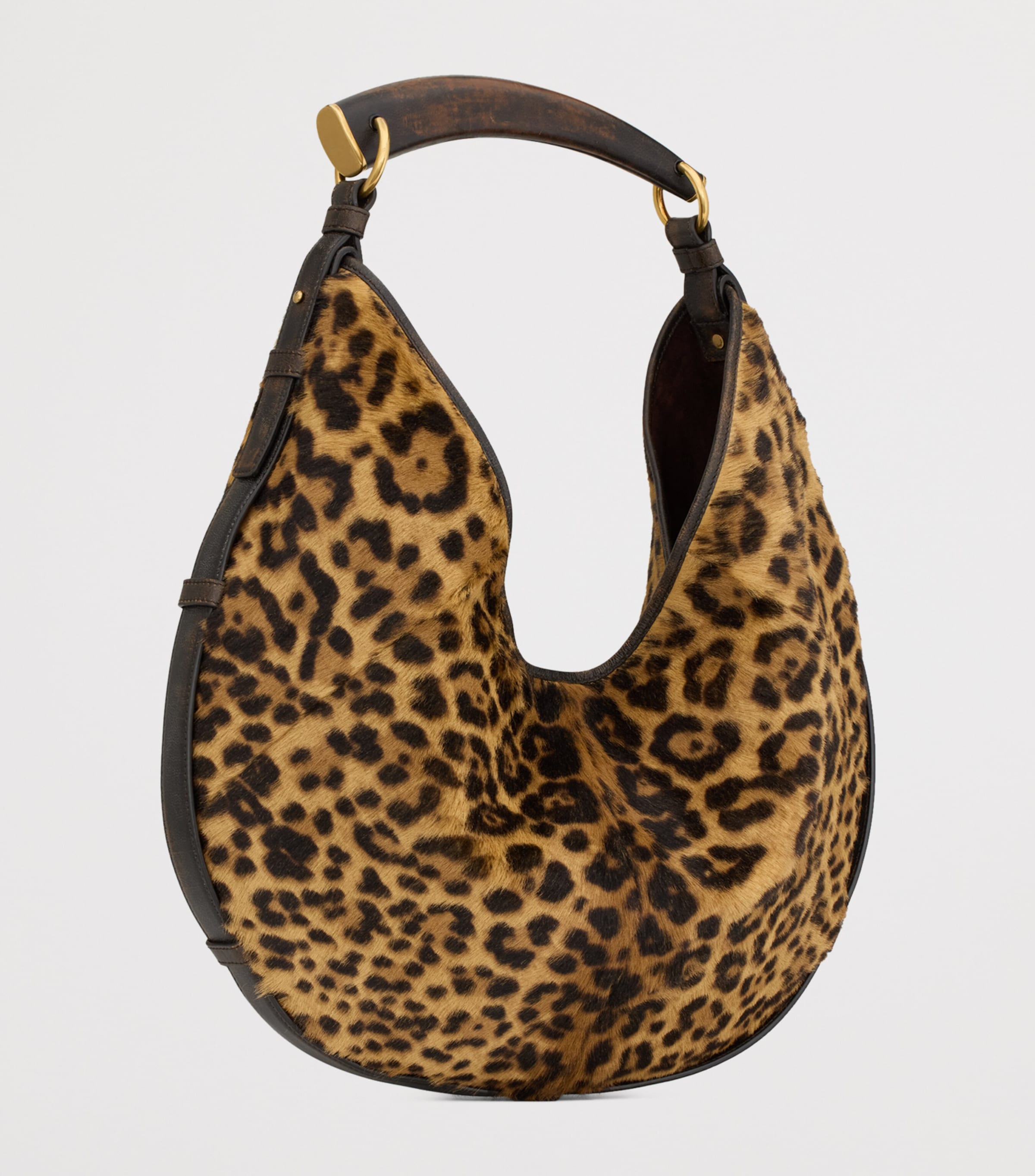 Saint Laurent Medium Leopard Print Mombasa Shoulder Bag Image 2