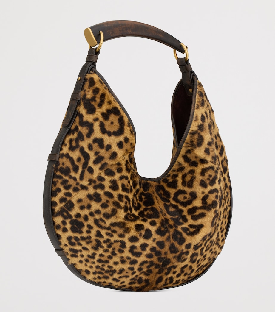 Saint Laurent Medium Leopard Print Mombasa Shoulder Bag Image 2