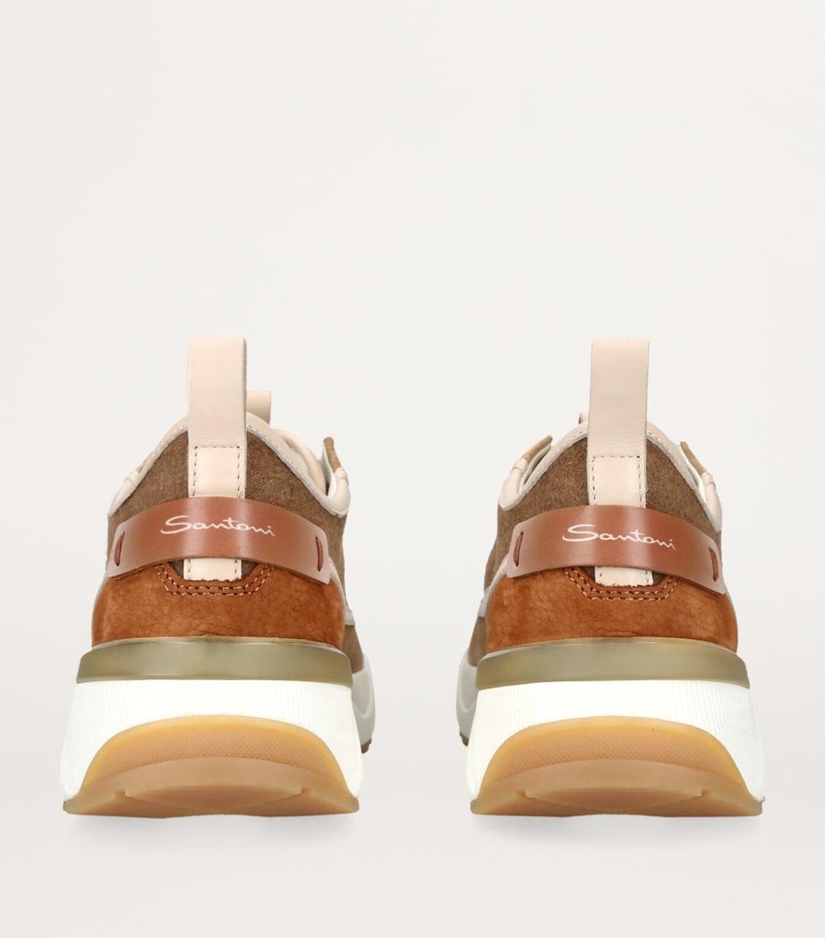 Leather Yoko Slip-On Sneakers BROWN Image 2