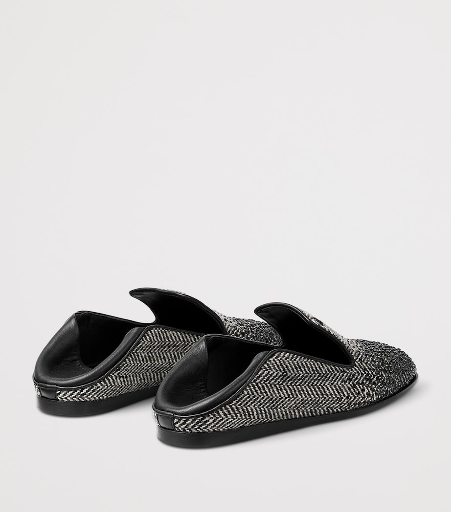 Jimmy Choo Eliot Crystal-Embellished Slippers Grey/black Mix Image 4