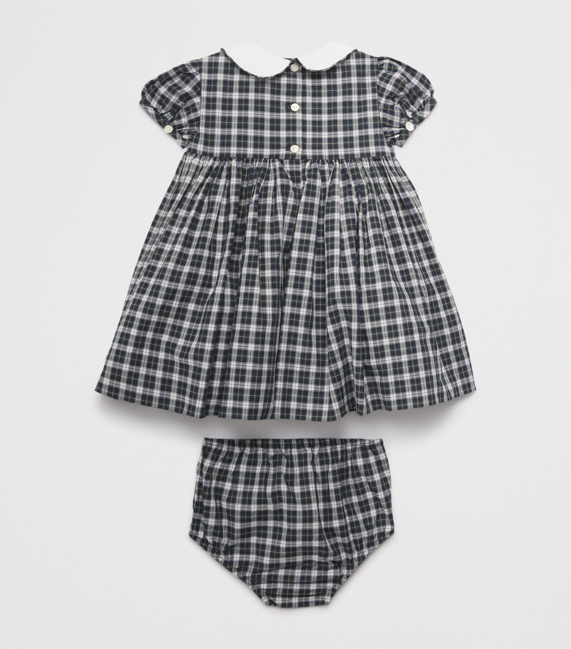 Cotton Check Dress and Bloomers Set (3-24 Months) MULTI Image 2