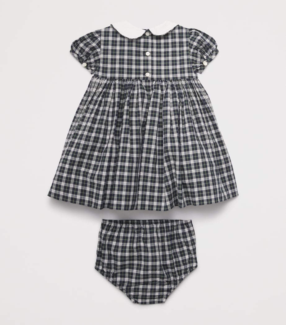 Cotton Check Dress and Bloomers Set (3-24 Months) MULTI Image 2