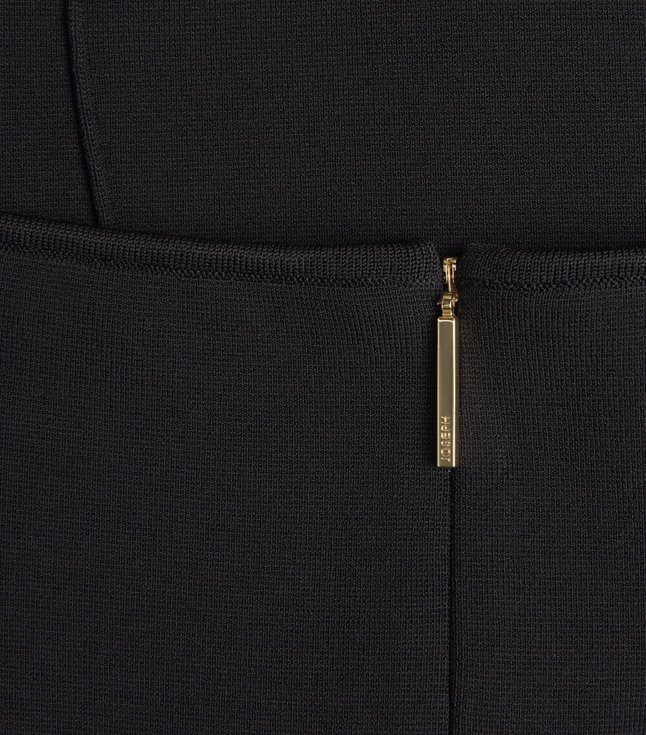 Milano-Knit Foin Compact Maxi Dress BLACK Image 5