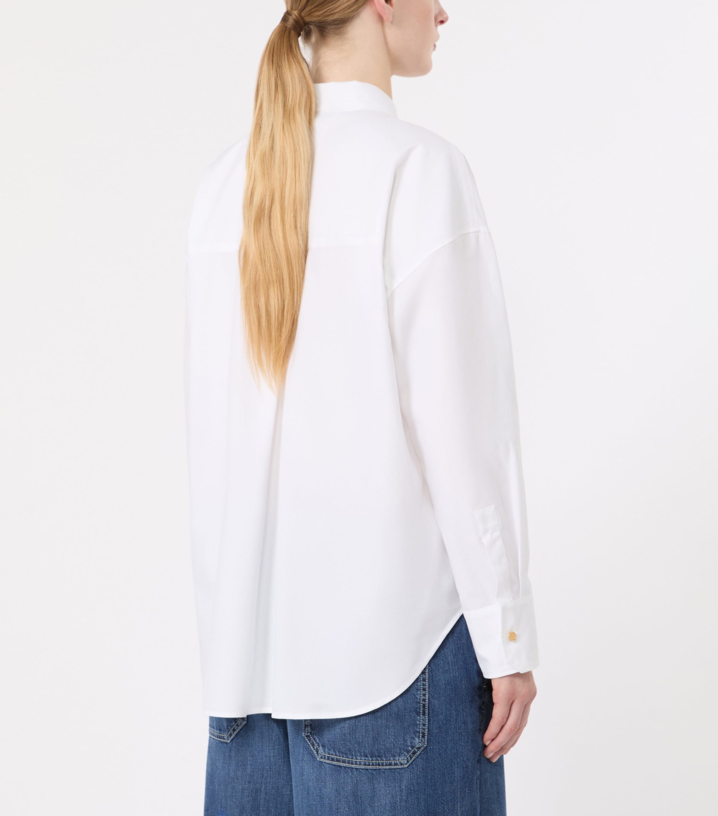 Max Mara Womens Oxford Shirt White Image 4
