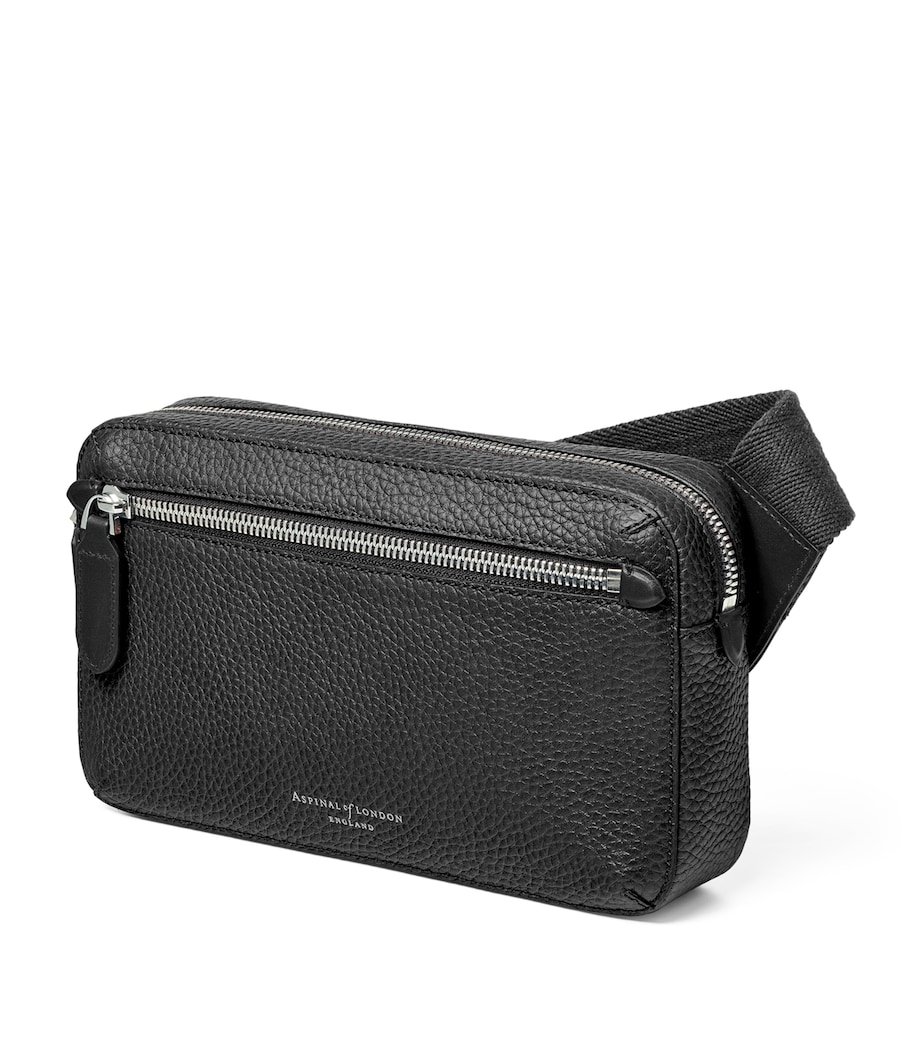 Leather Reporter Compact Belt Bag BLACK Image 3