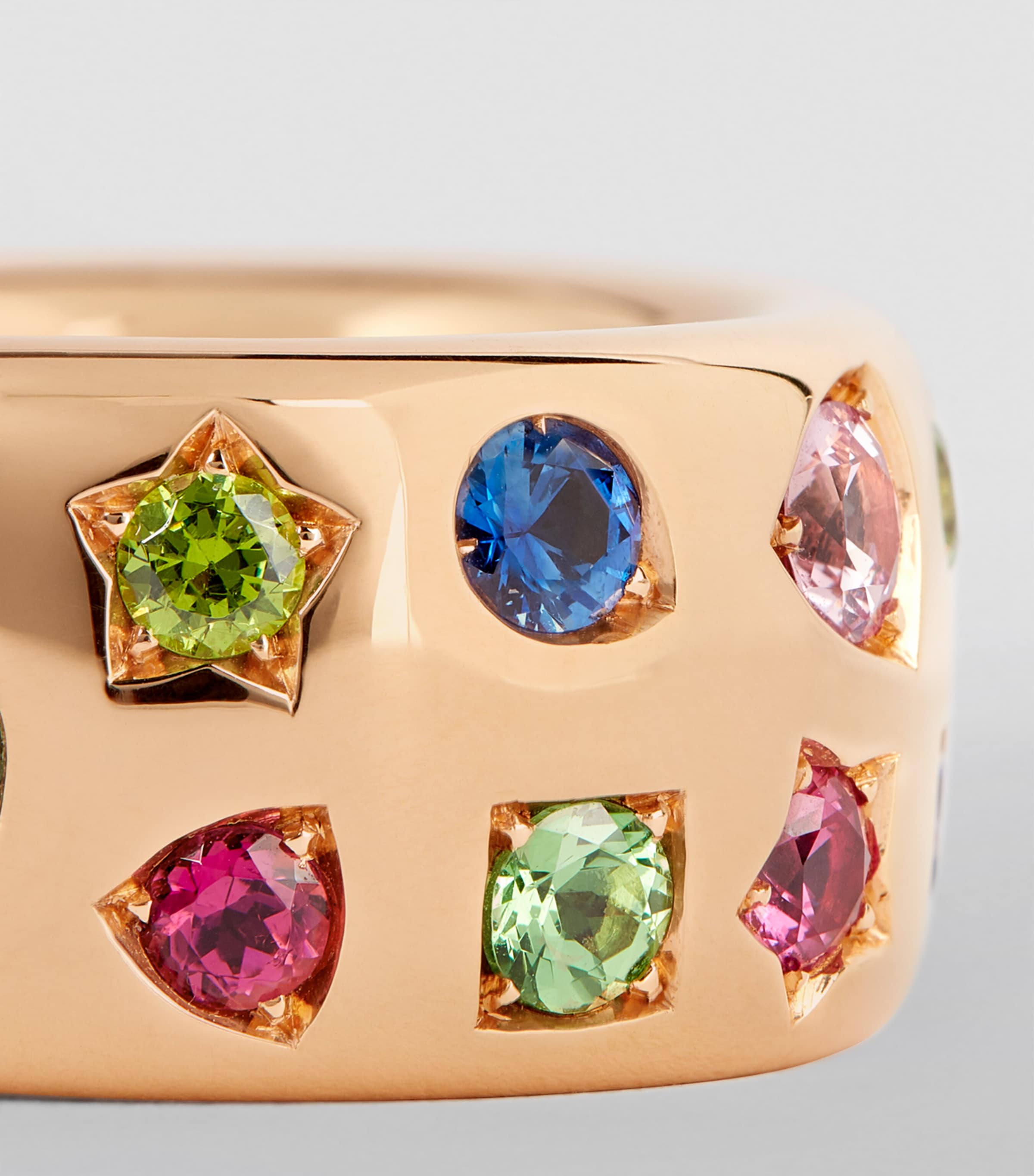 Rose Gold, Tanzanite, Sapphire and Ruby Iconica Color Maxi Ring 000VA Image 5