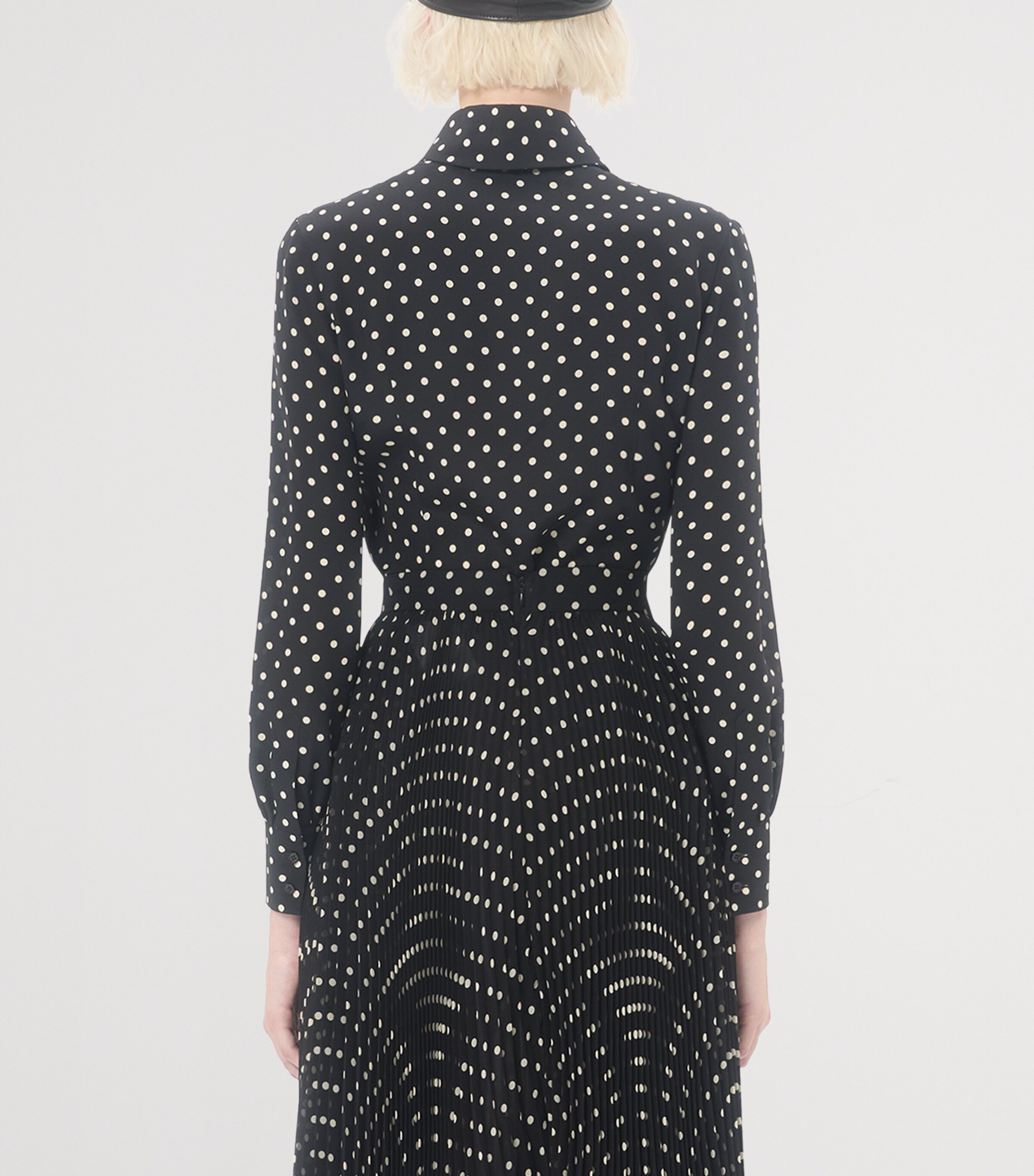 Valentino Womens Silk Polka Dot Shirt Image 4