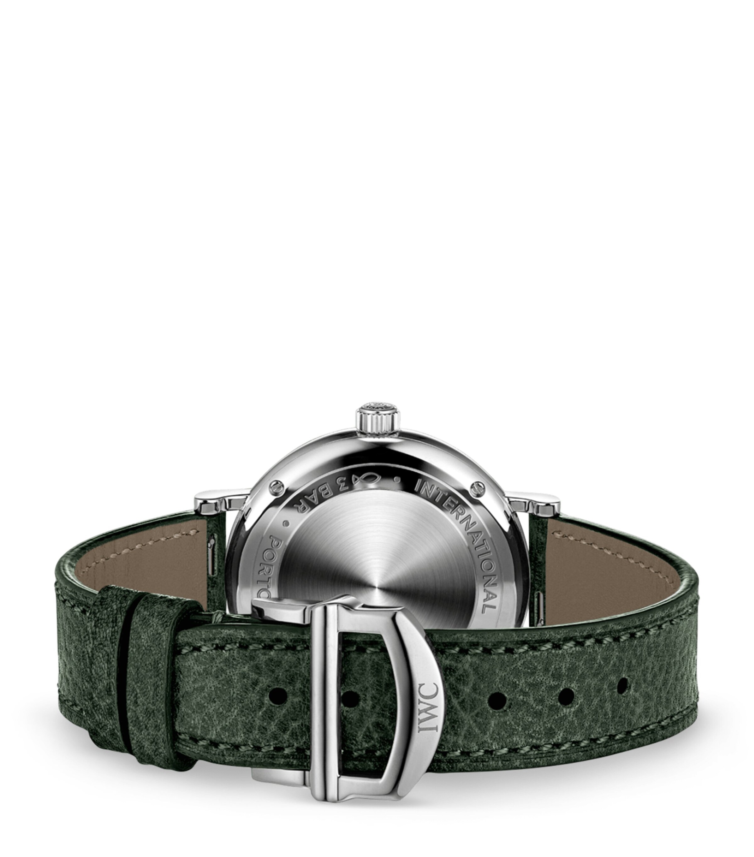 Stainless Steel Portofino Automatic Watch 34mm GREEN Image 2
