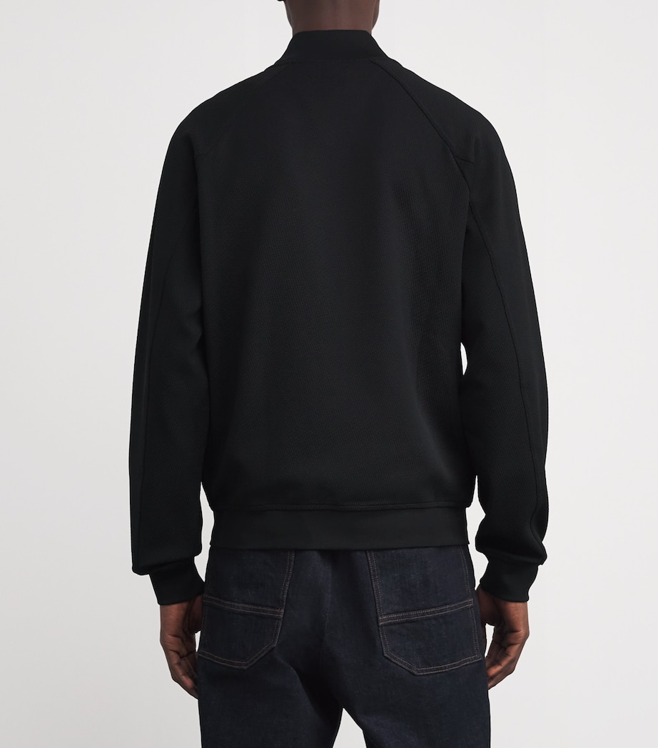 Logo Knitted Bomber Jacket UC001 Image 4