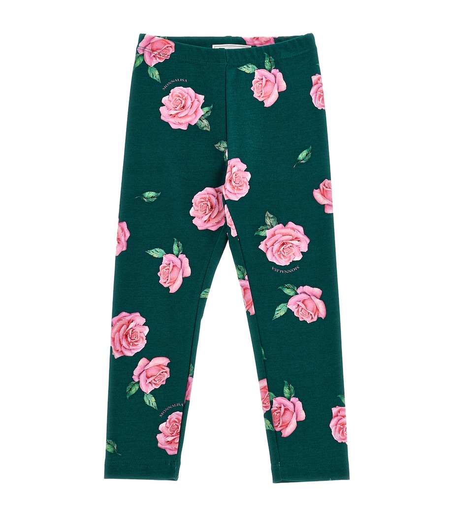 Floral Leggings (2-12 Years) VERDE BOSCO Image 2
