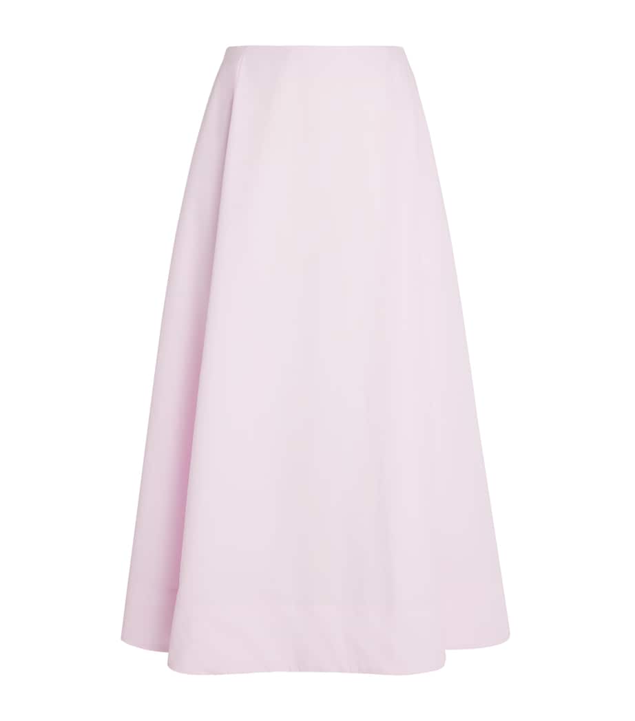 Adam Lippes Womens Rene Midi Skirt Pale Pink Image 1
