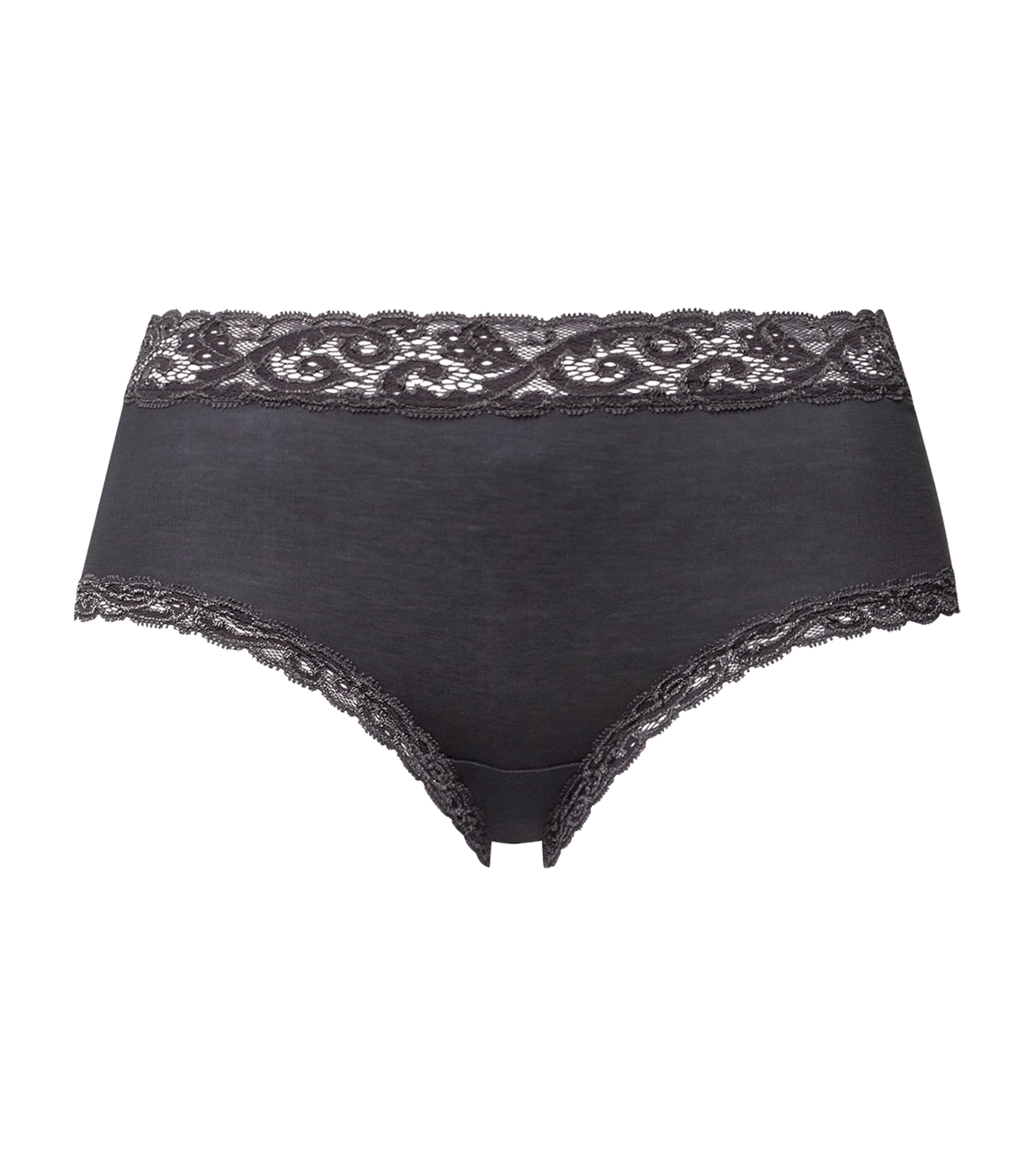 Hanro Mercerised Cotton Moments Maxi Briefs In Black
