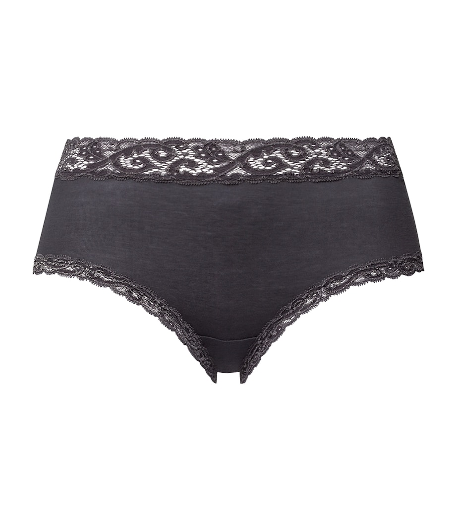 Mercerised Cotton Moments Maxi Briefs BLACK PEARL Image 1