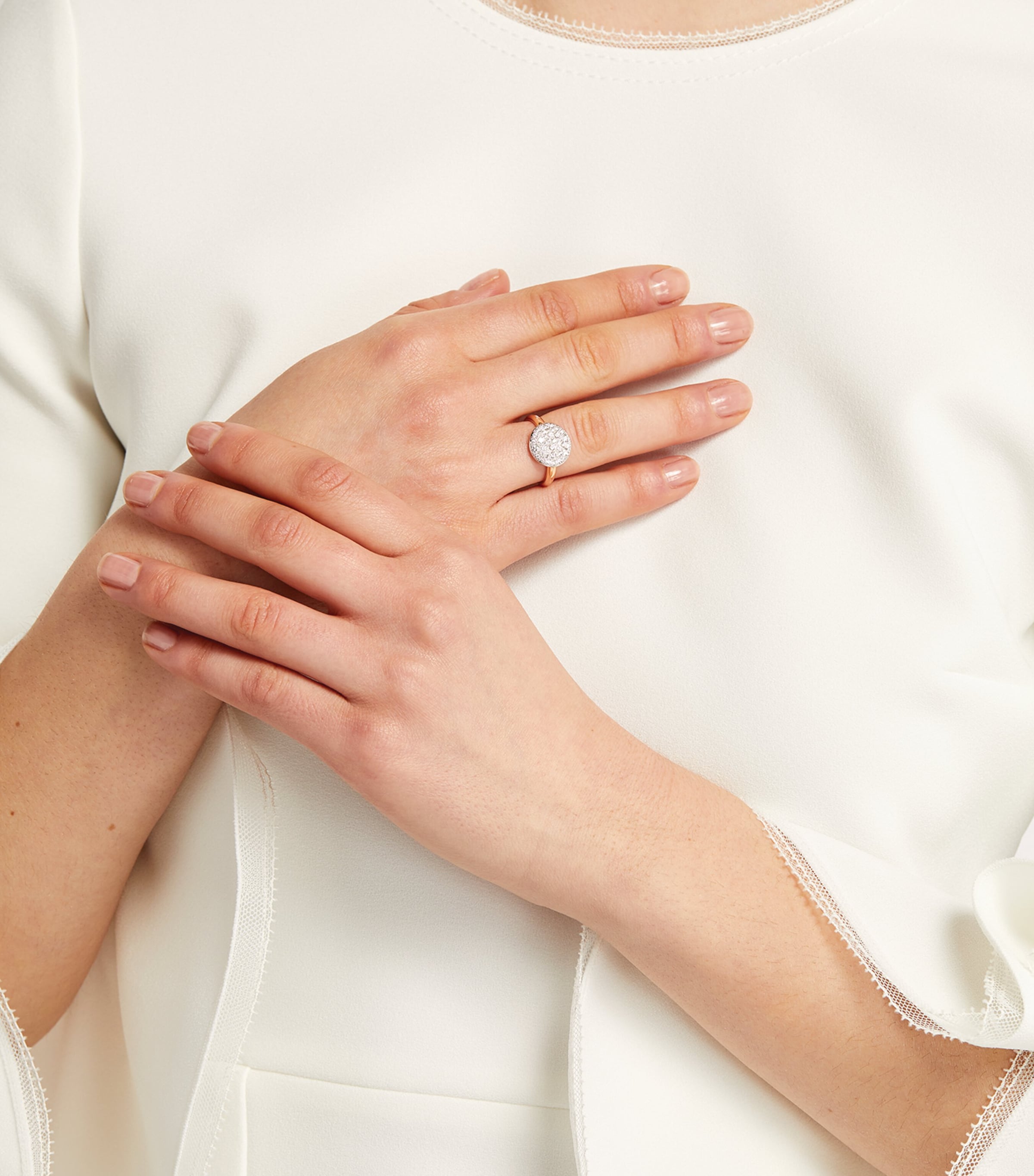 Rose Gold and Diamond Sabbia Ring DB000 Image 5