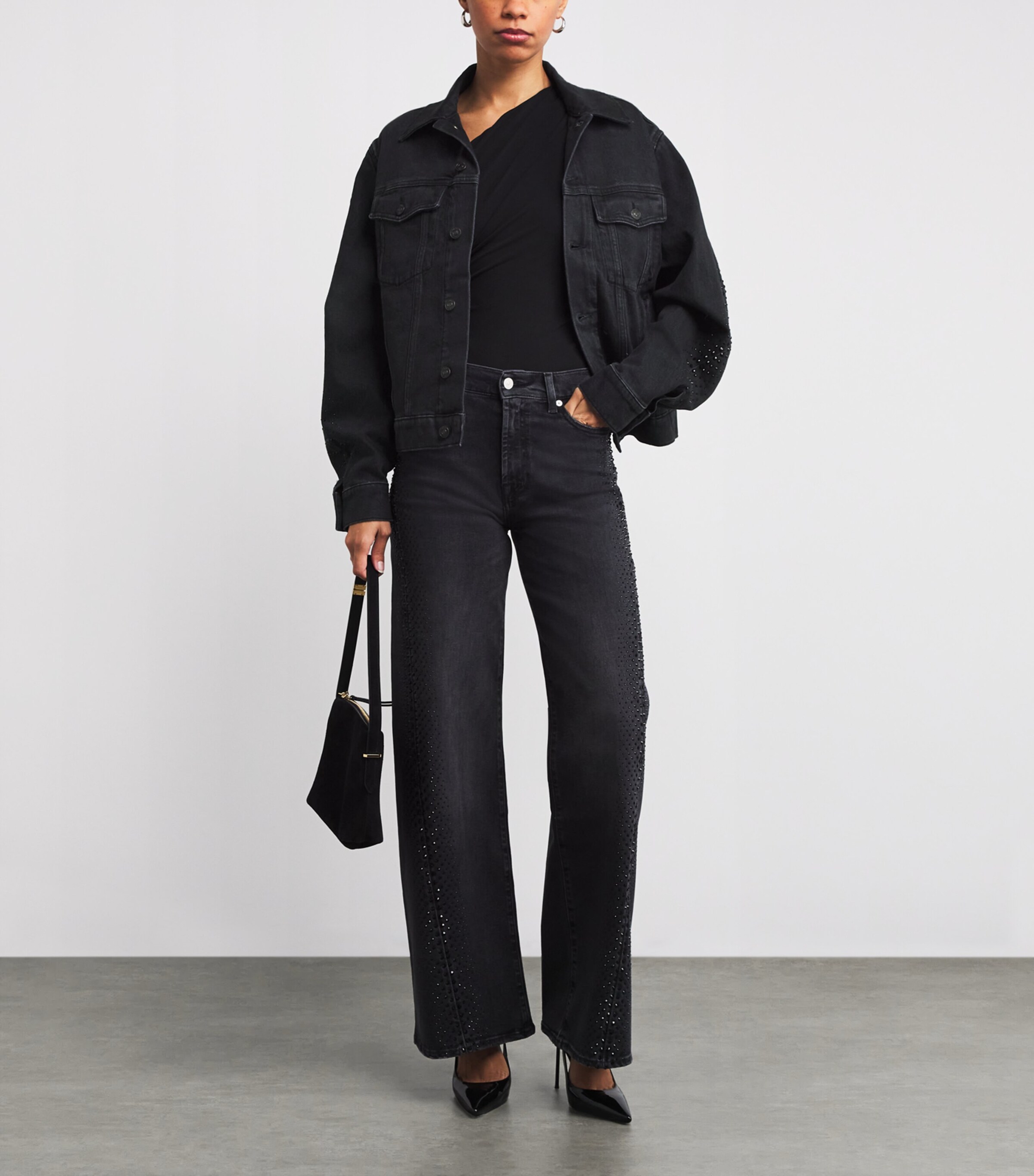 Embellished Twisted Denim Jacket THUNDER STORM Image 2