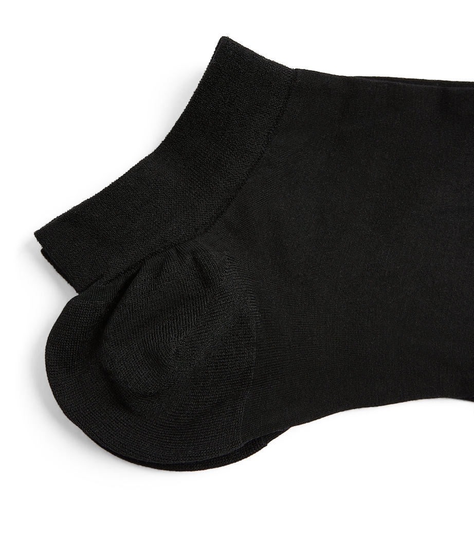 Fine Softness Sneaker Socks 3000 BLACK Image 2